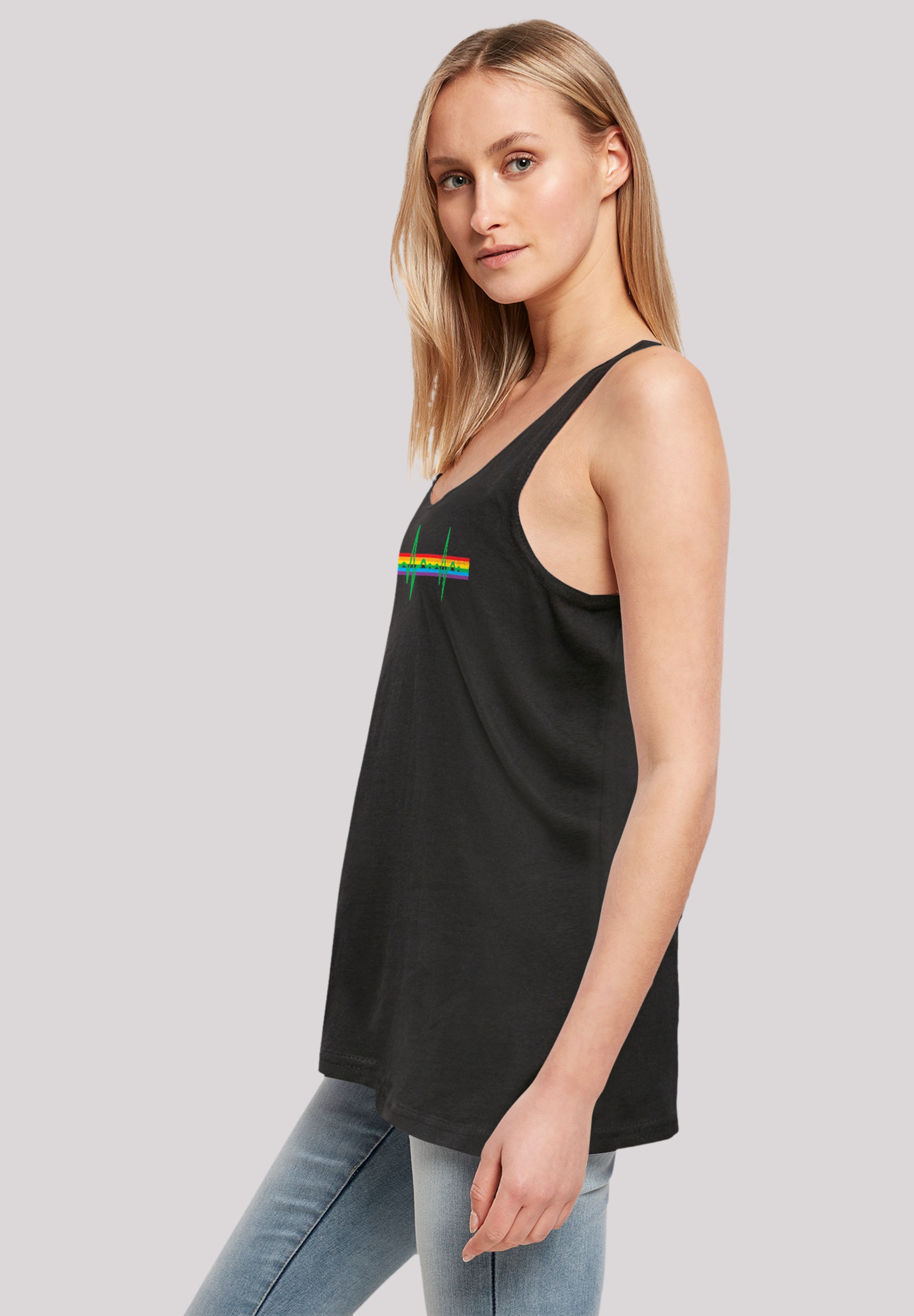 F4NT4STIC T-Shirt »Pink Floyd Prism Heartbeat«, Print
