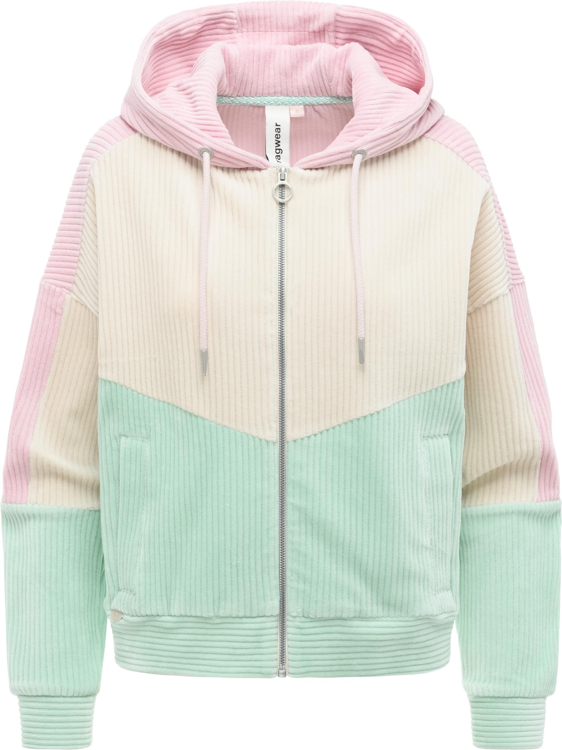 Ragwear Sweatjacke "Queny Sweat Cordy" Modische Cordjacke aus kuscheligem K günstig online kaufen