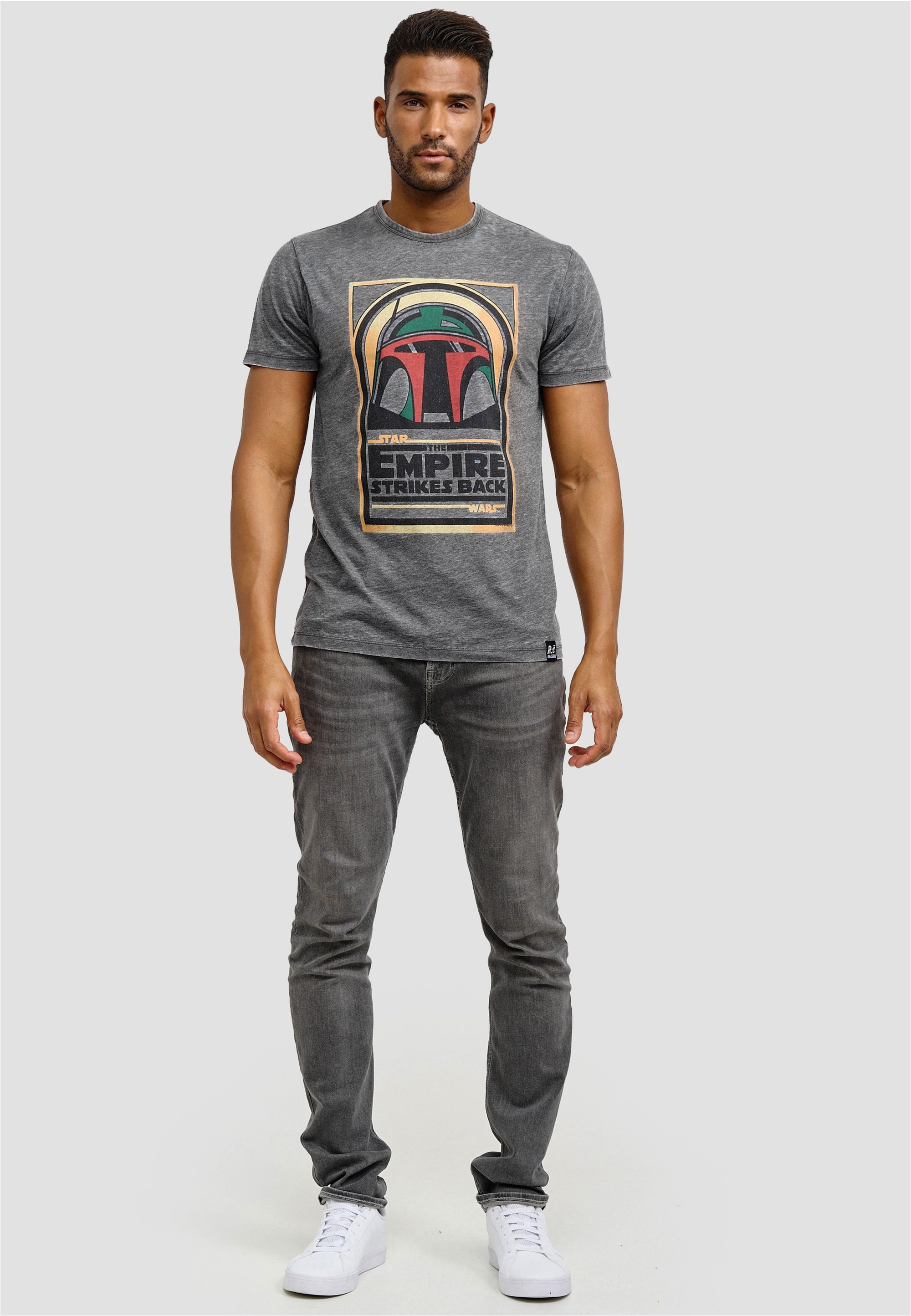 Recovered T-Shirt »Star Wars Boba Fett Empire Strikes Back« im zeitlosen Design