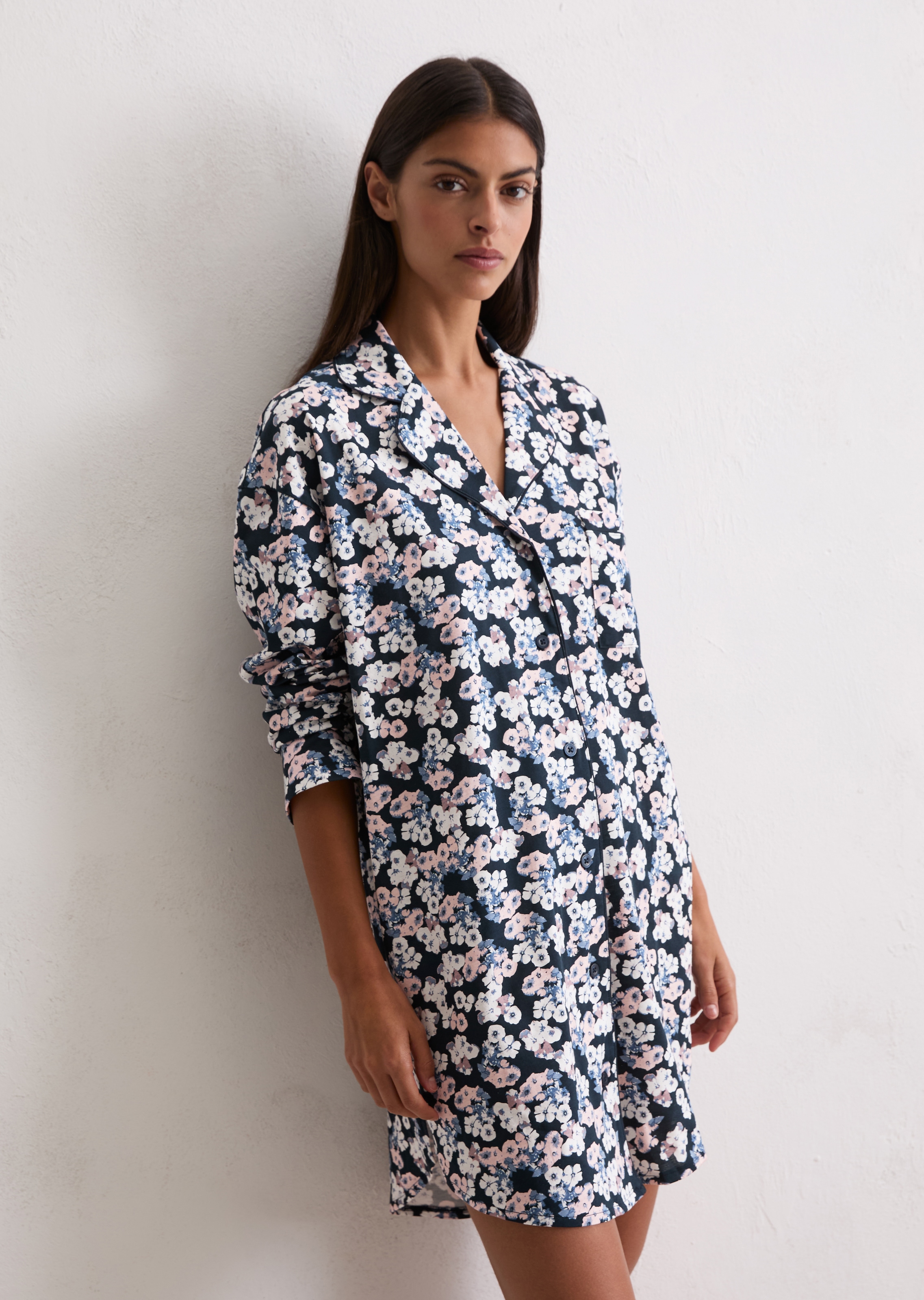 Marc OPolo Nachthemd Brusttasche Single-Jersey Qualität, leicht, Brusttasch günstig online kaufen