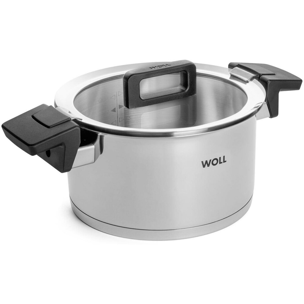 WOLL Topf-Set »Concept«, Edelstahl 18/10, (Set, 8 tlg., 1 Stieltopf 18 cm, je 1 Kochtopf 20/24 cm, 1 Bratentopf 28 cm), für Induktion