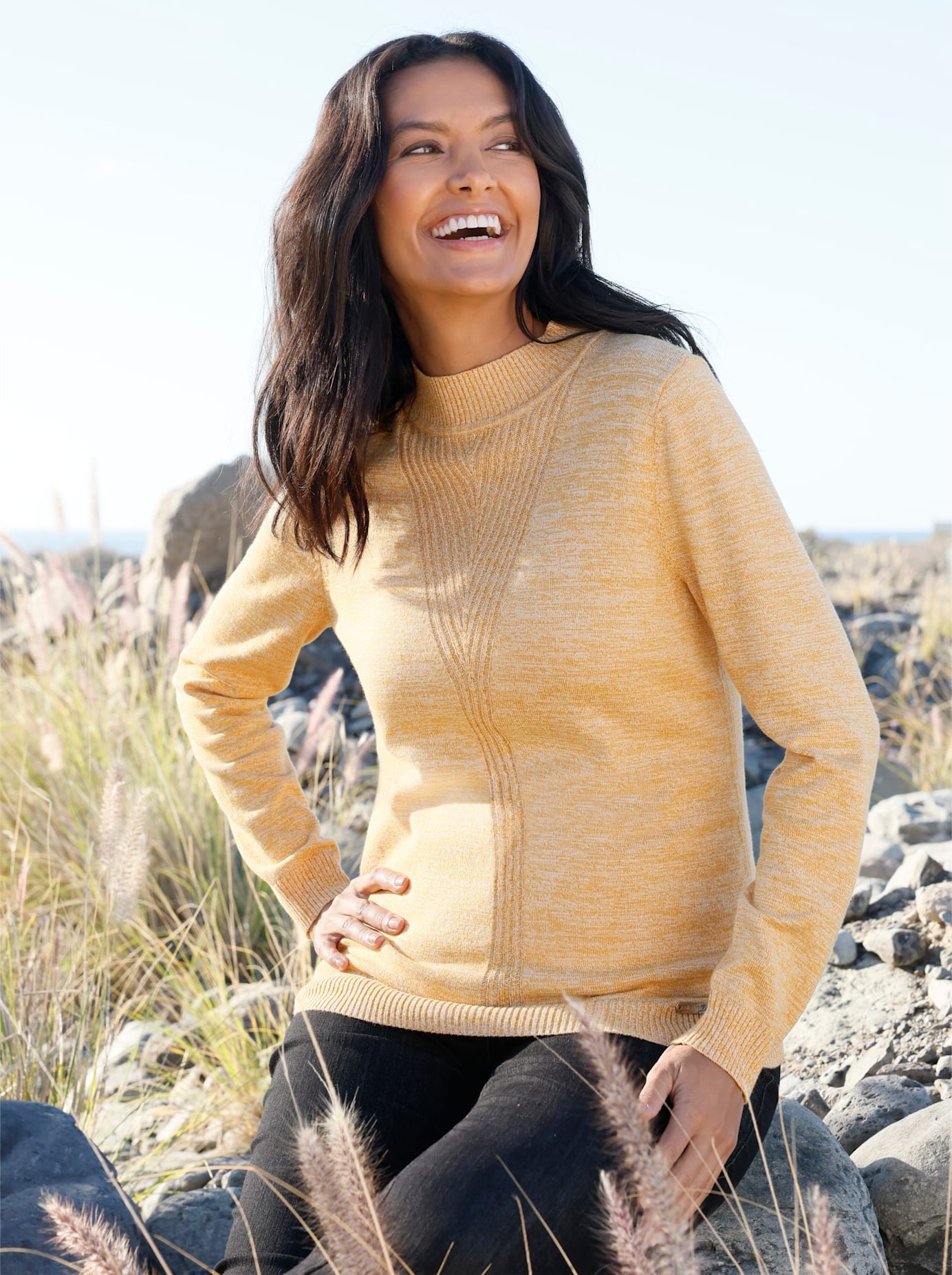 Casual Looks Strickpullover "Stehkragen-Pullover"