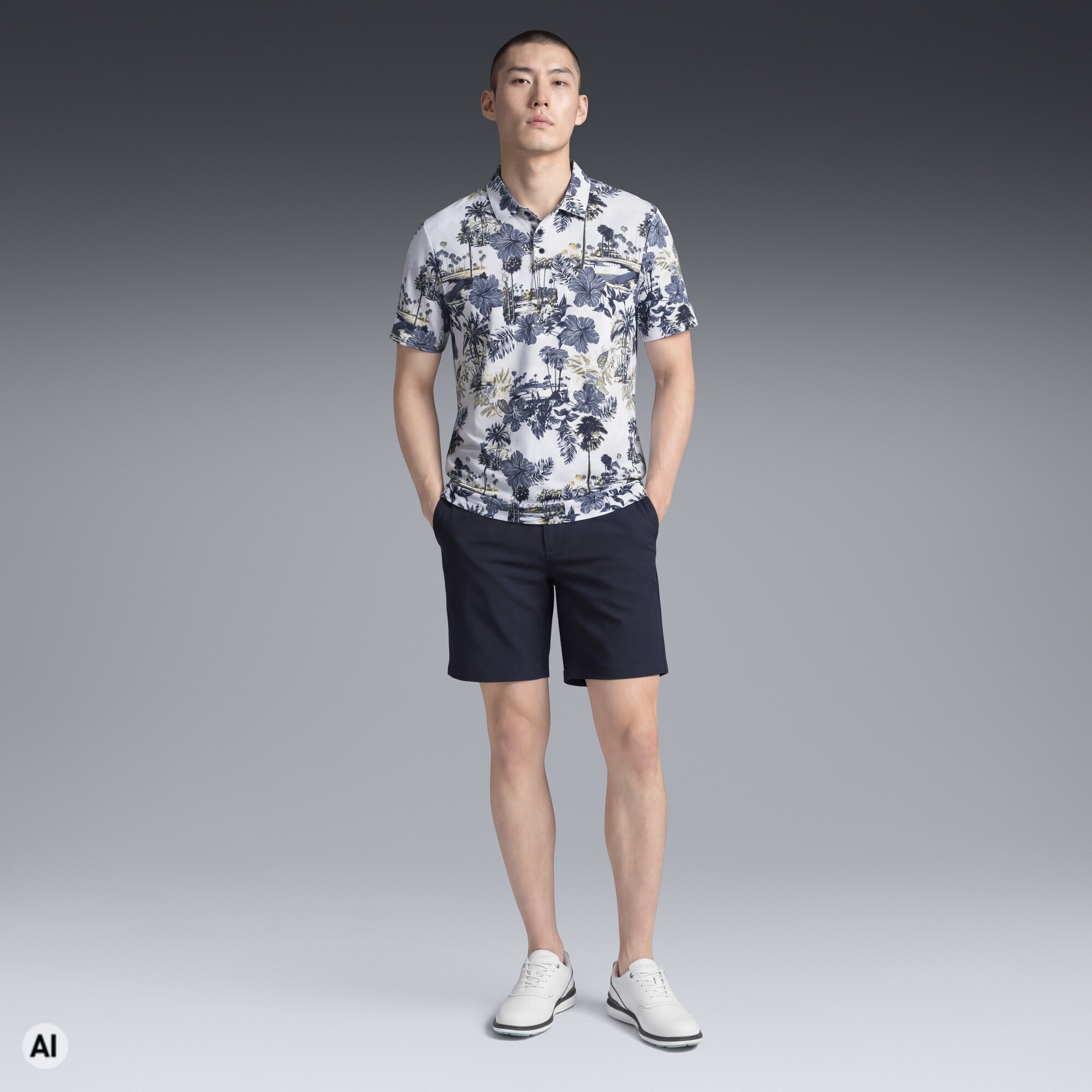 PUMA Poloshirt »CLOUDSPUN Palm Golfpolo Herren«