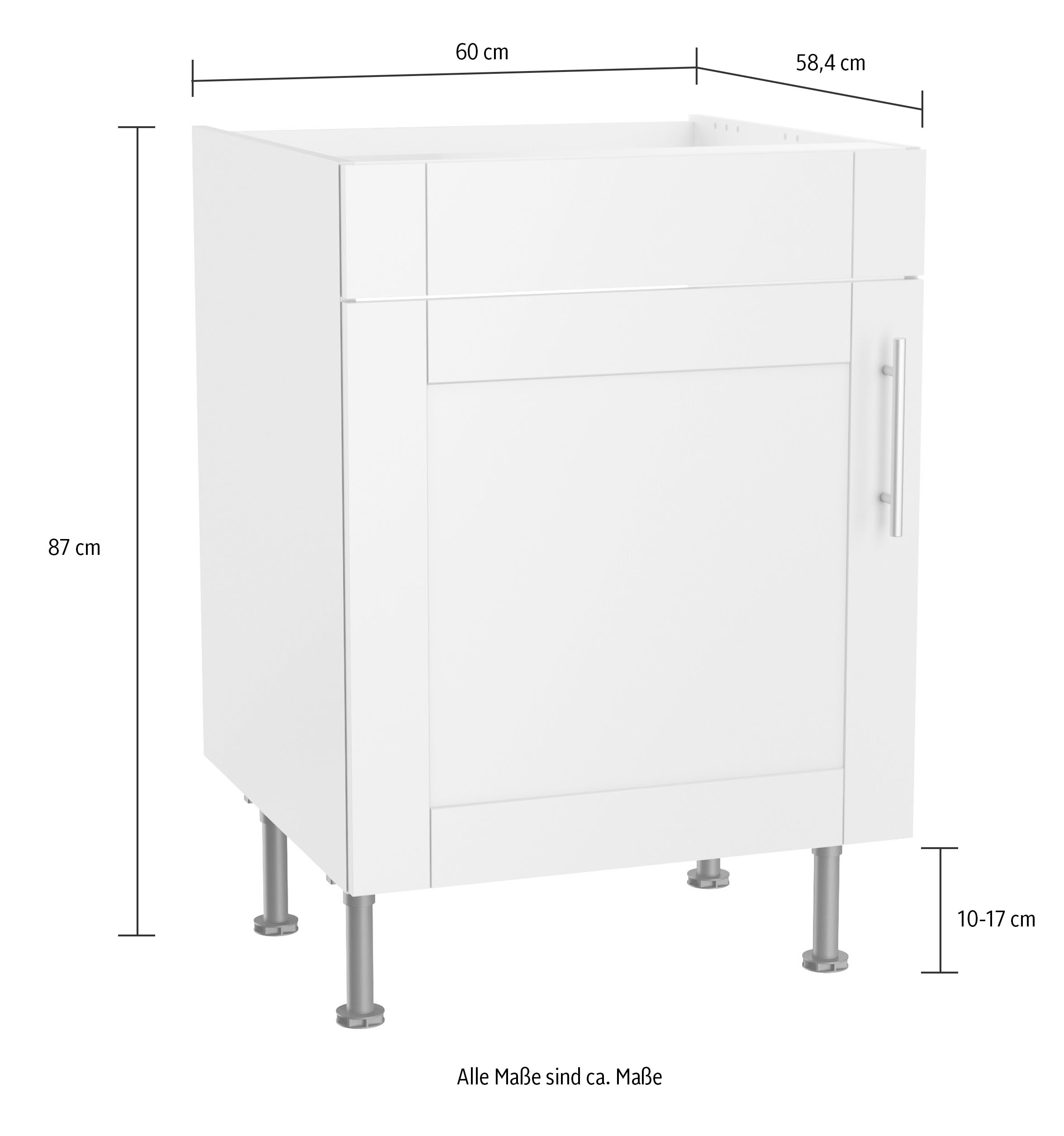 OPTIFIT Spülenschrank »Ahus«, Breite 60 cm