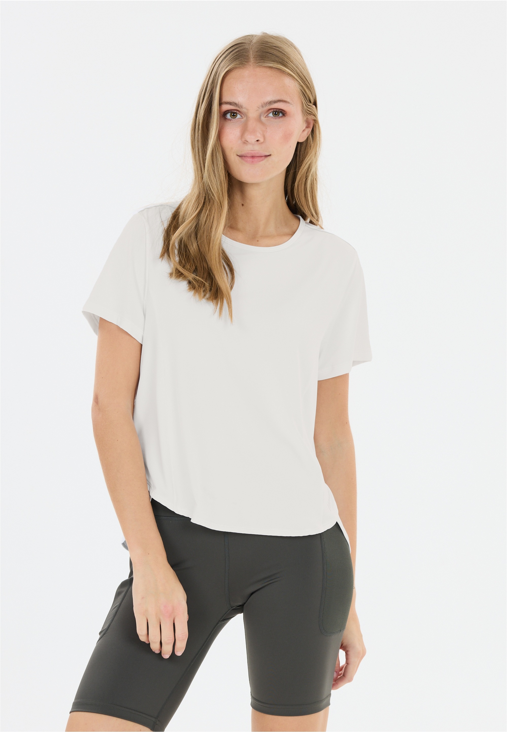 ENDURANCE Damen Funktionsshirt "Barrbara", weiß, Gr. 34, unifarben, 89% Polyamid, 11% Elasthan, Shirts, aus atmungsaktivem Material