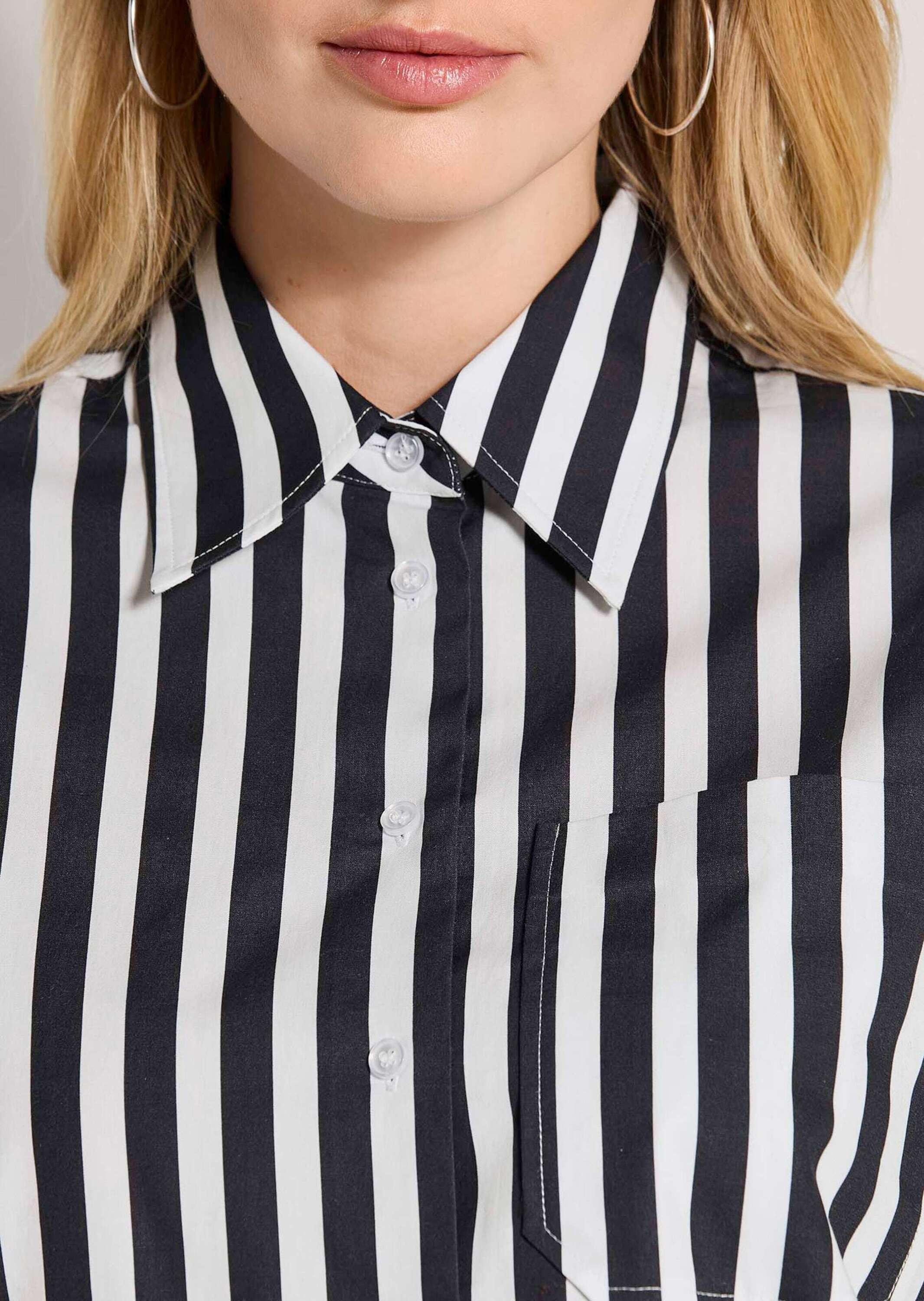 MADELEINE Hemdbluse »Bluse Baumwollbluse mit Streifen«