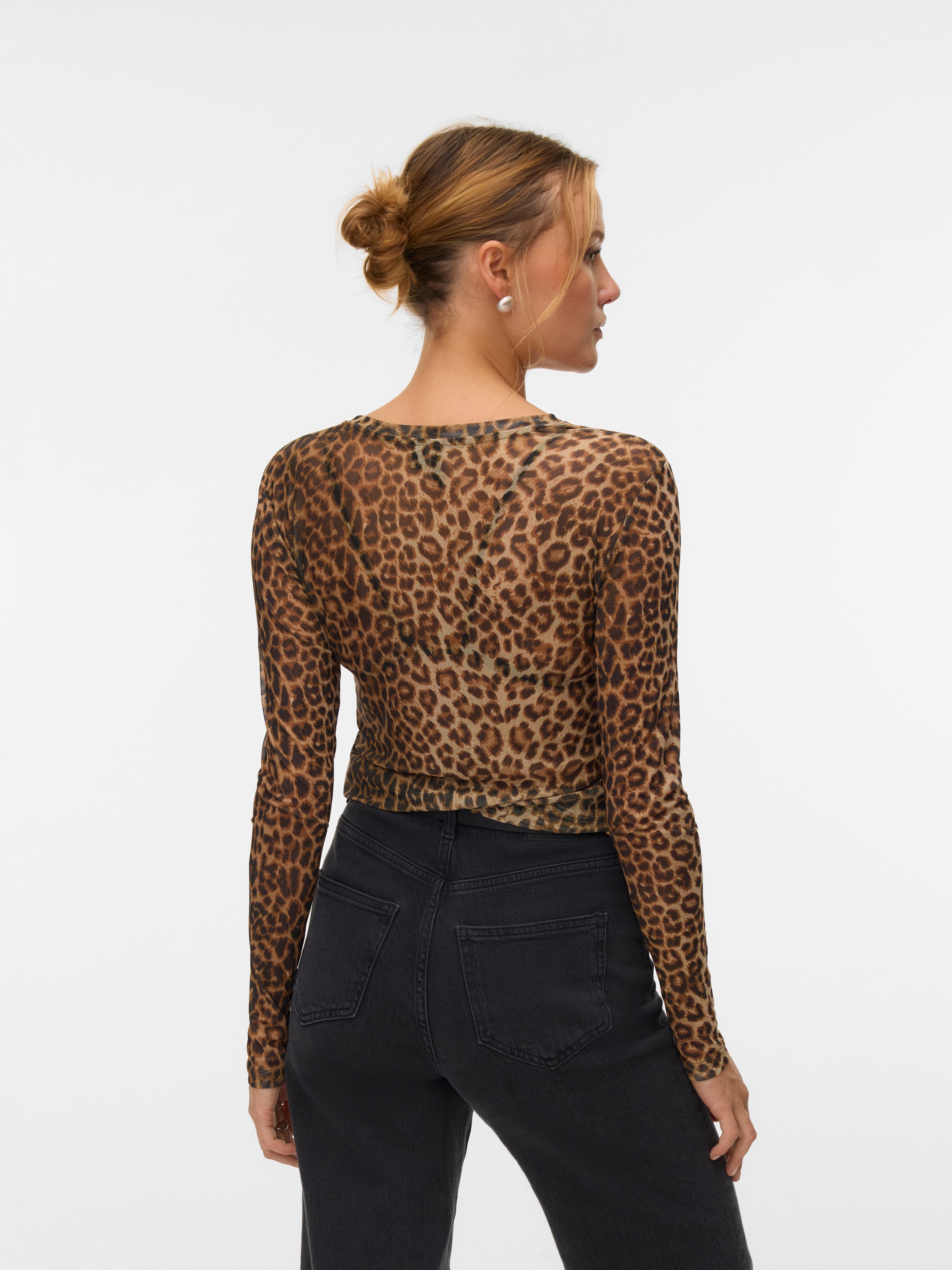 Vero Moda Langarmshirt "VMLOVA LS MESH TOP JRS NOOS" günstig online kaufen