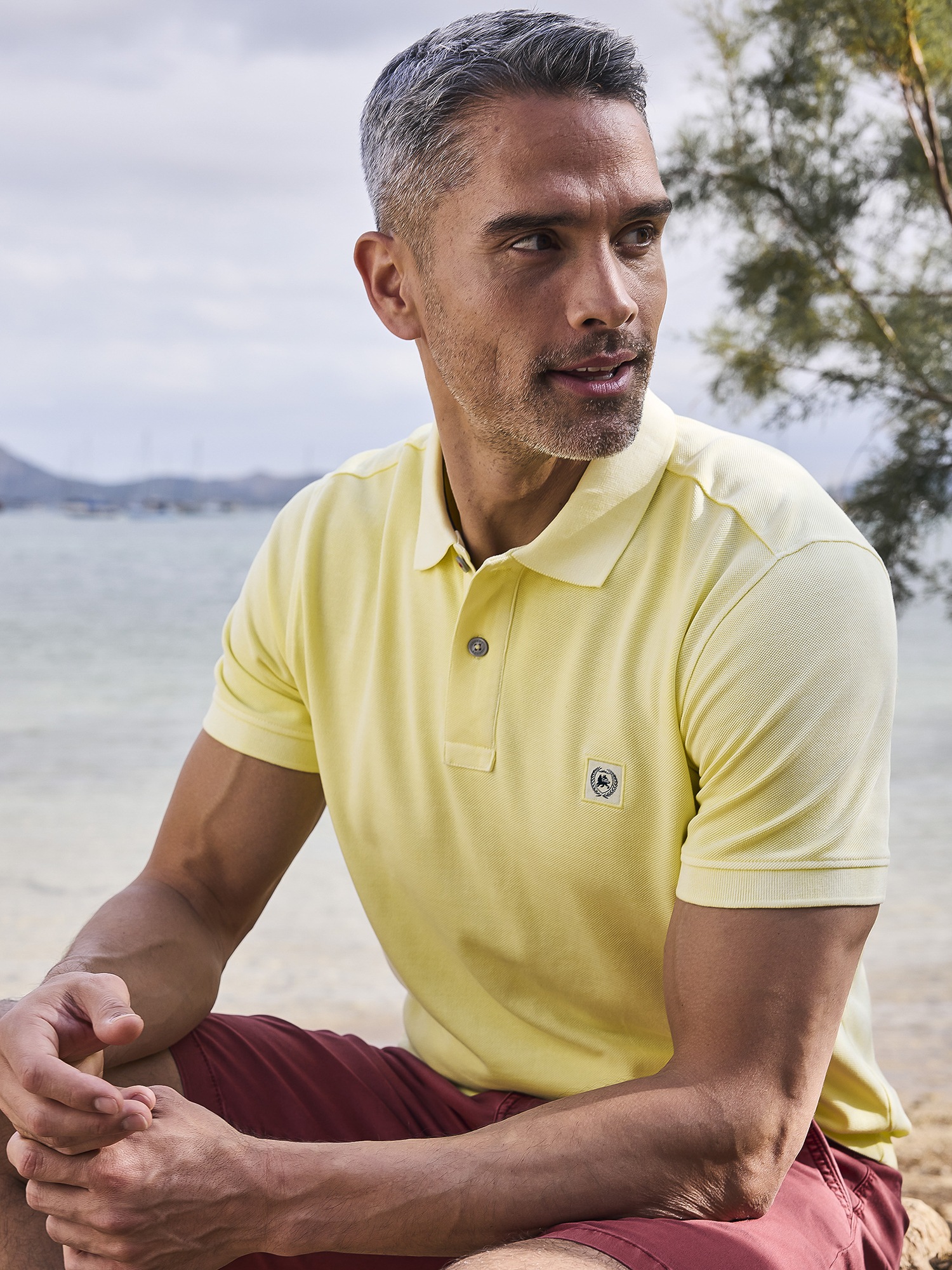 LERROS Poloshirt "Herren Poloshirt in gewaschener Optik" günstig online kaufen