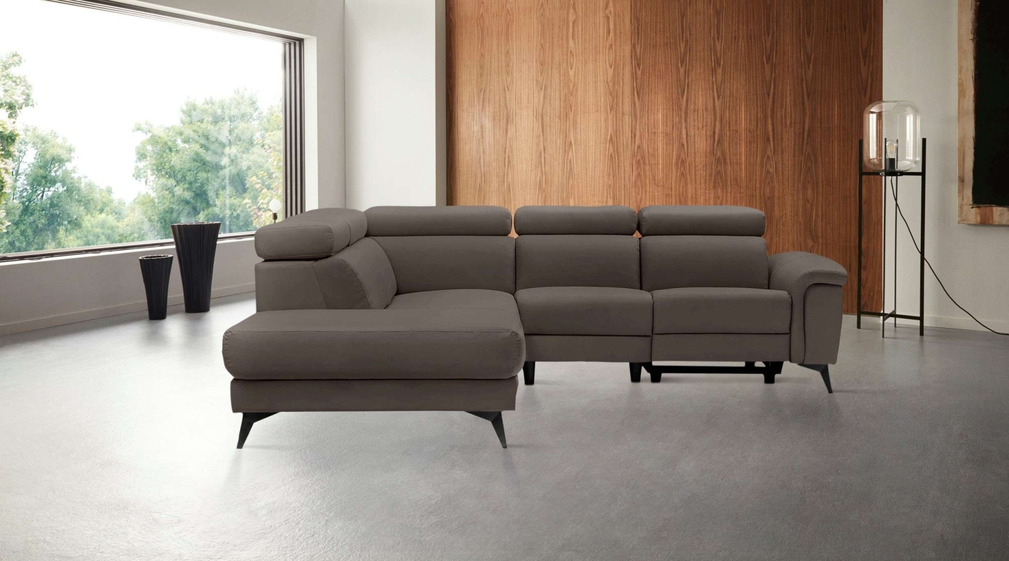 Places of Style Ecksofa »Marita«, mit elektrischer Relaxfunktion in einem Sitz und USB-Anschluss
