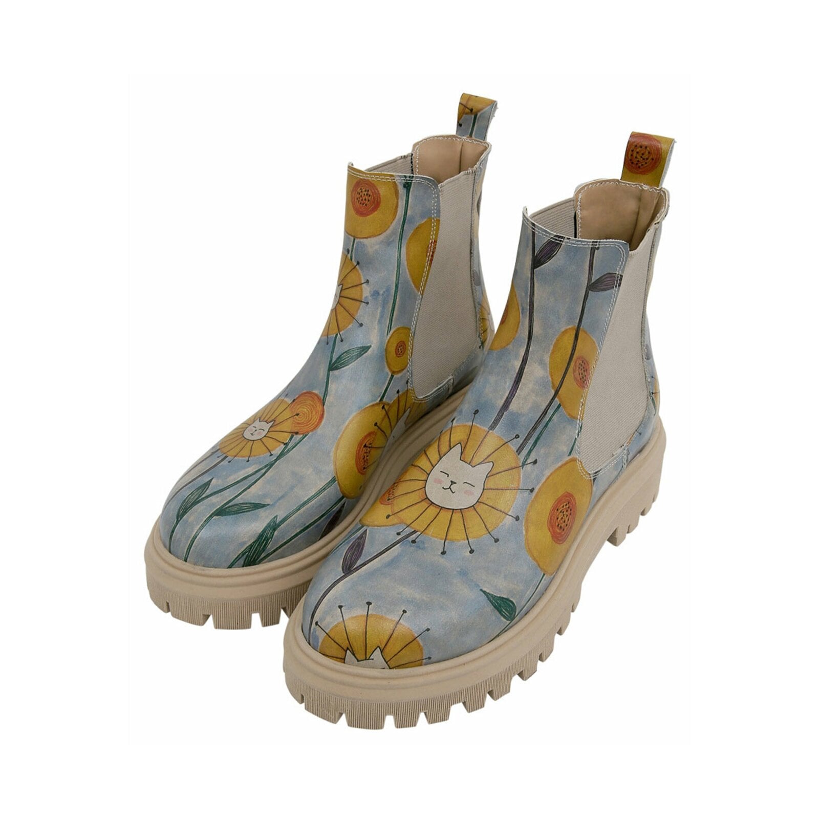 DOGO Chelseaboots "Aura Cat Flower Damen Boots / Female", Vegan günstig online kaufen