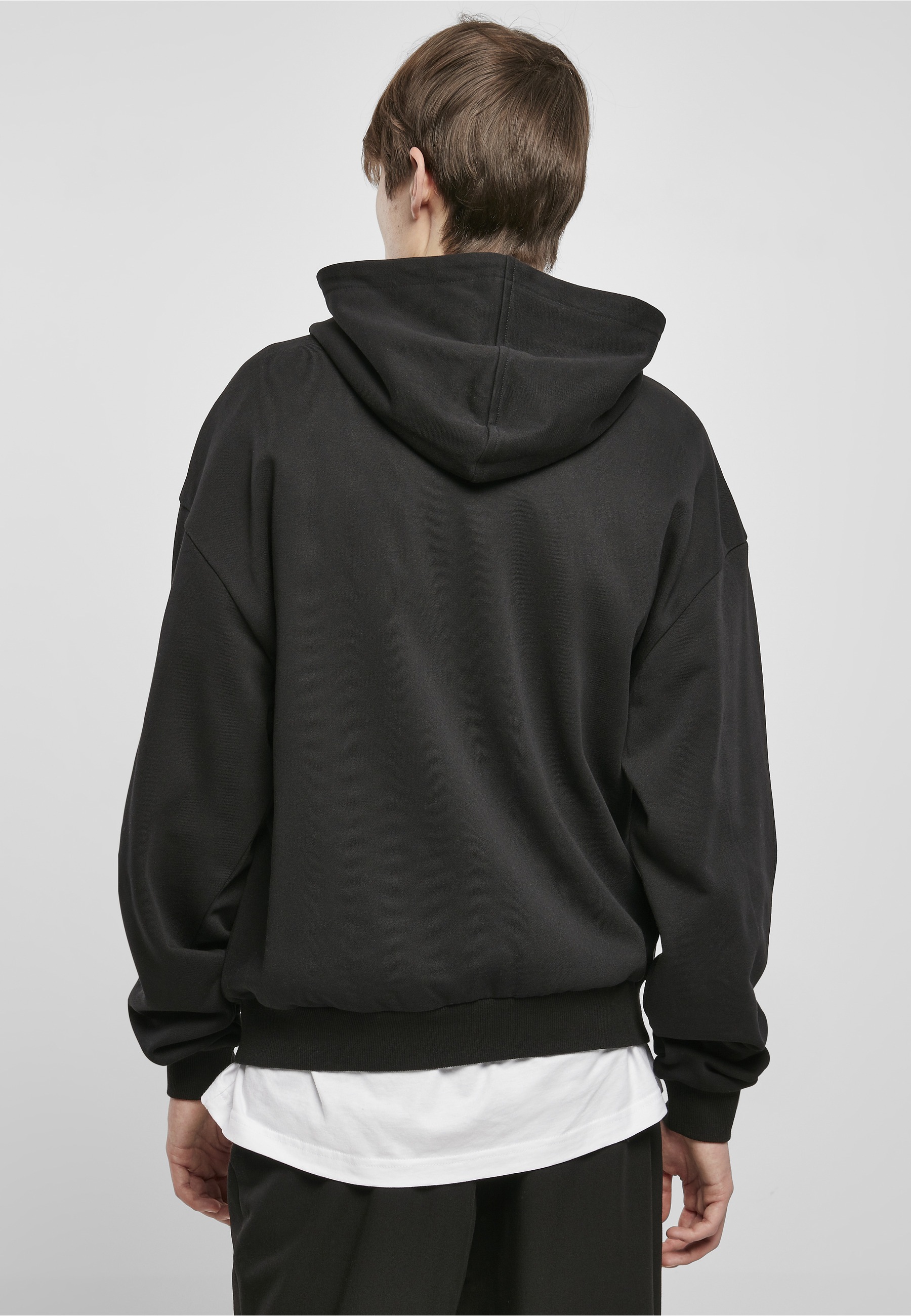 URBAN CLASSICS Rundhalspullover »Urban Classics Herren Snap Hoody« 1 Stk.