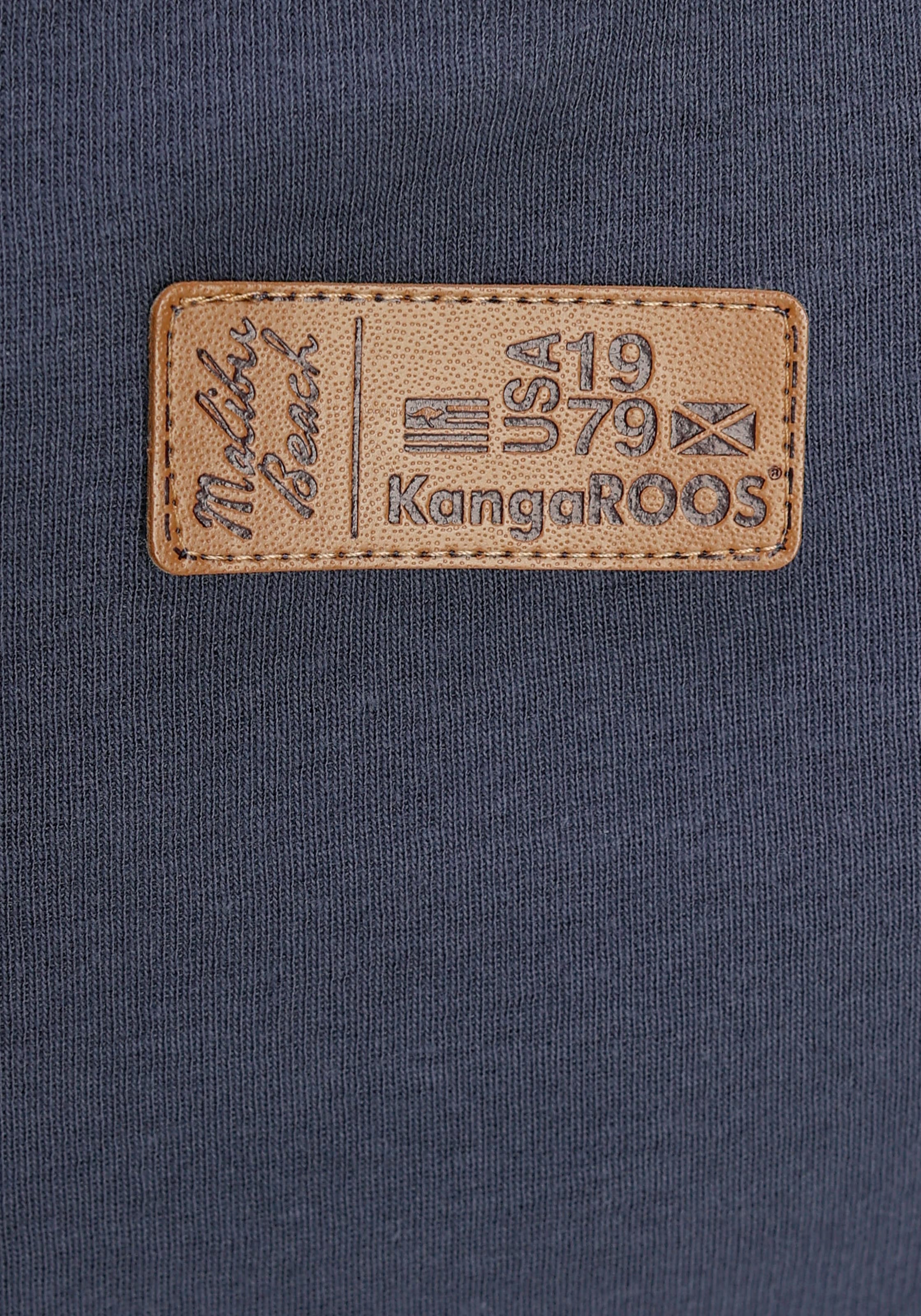 KangaROOS Langarmshirt, mit fixierbaren turn-up BAUR | online Ärmel kaufen