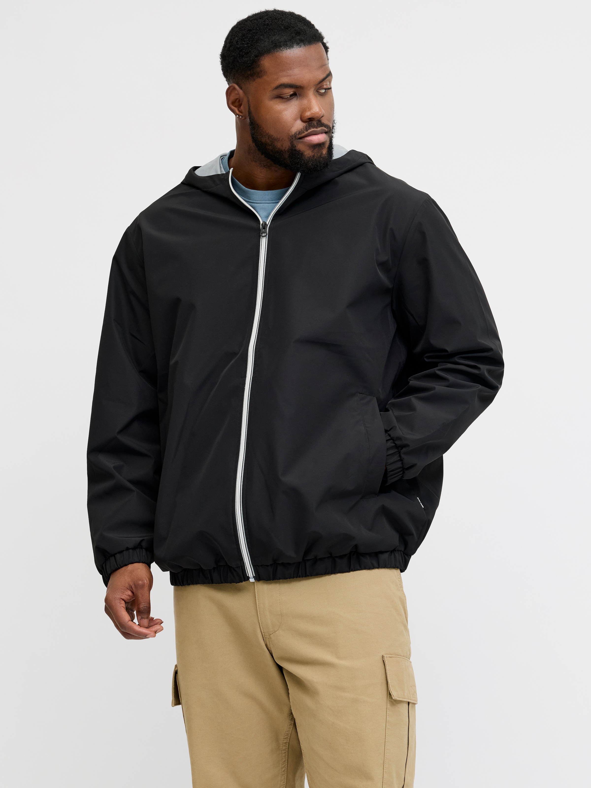 Jack & Jones PlusSize Blouson "JJJAKE LIGHT JACKET PLS" mit Kapuze günstig online kaufen