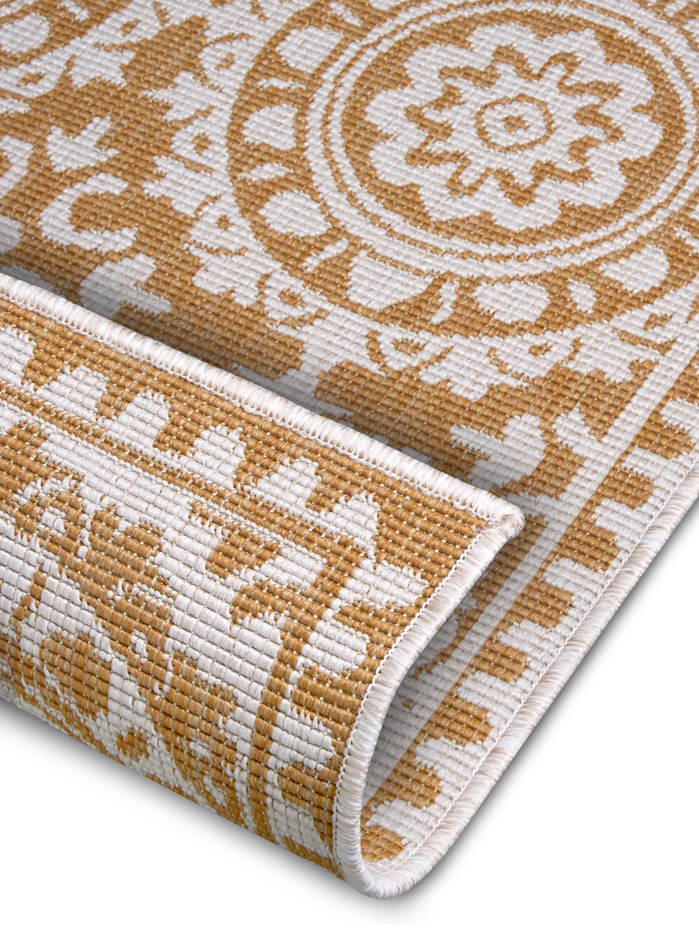 NORTHRUGS Läufer »Jardin«, rechteckig, 5 mm Höhe, Wendeteppich, In-& Outdoor, Vintage, Balkon, Garten, Wohnzimmer, Flur