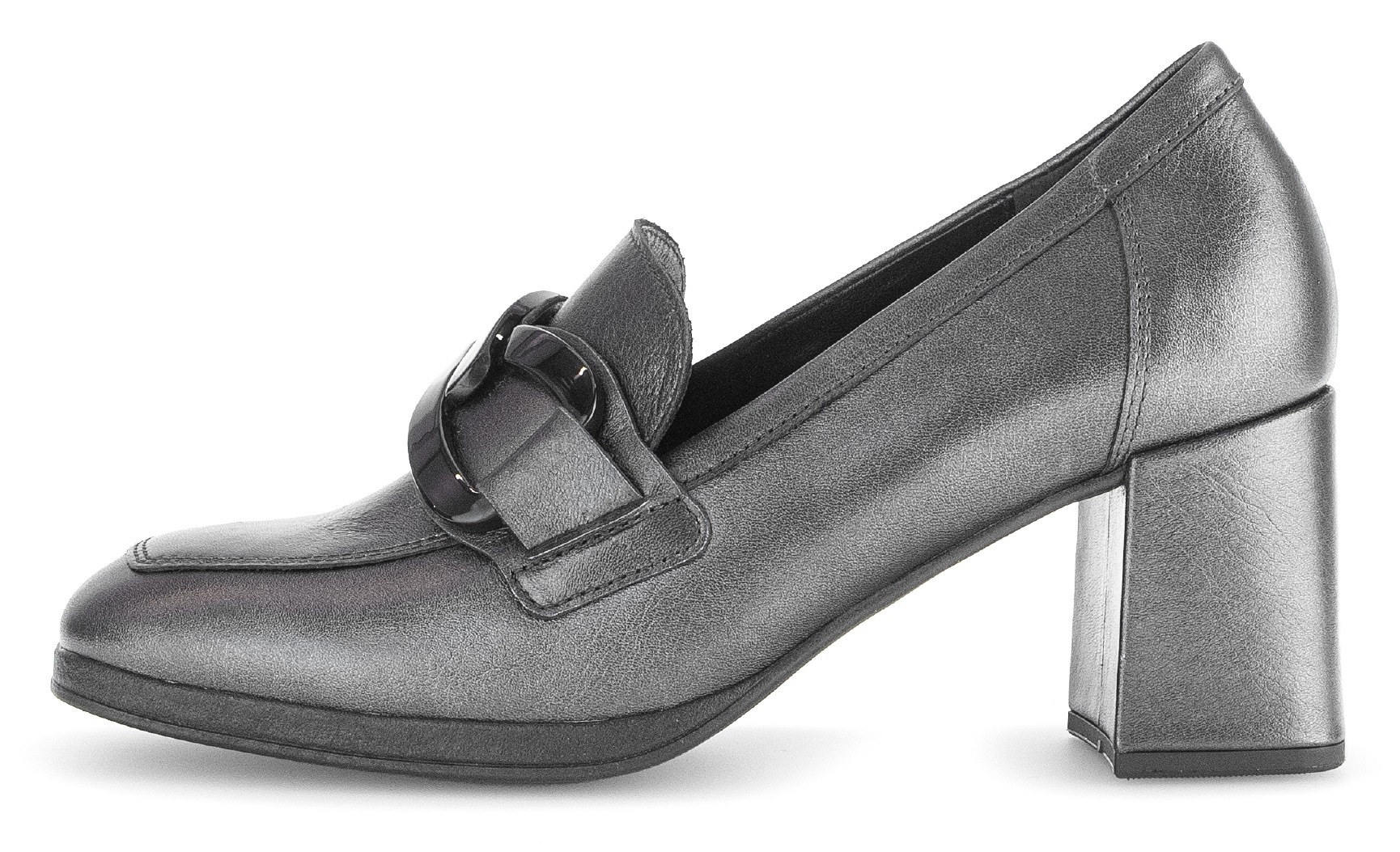 Gabor Pumps, Blockabsatz, Businessschuh, Abendschuh, Schupfschuh, Zierkette