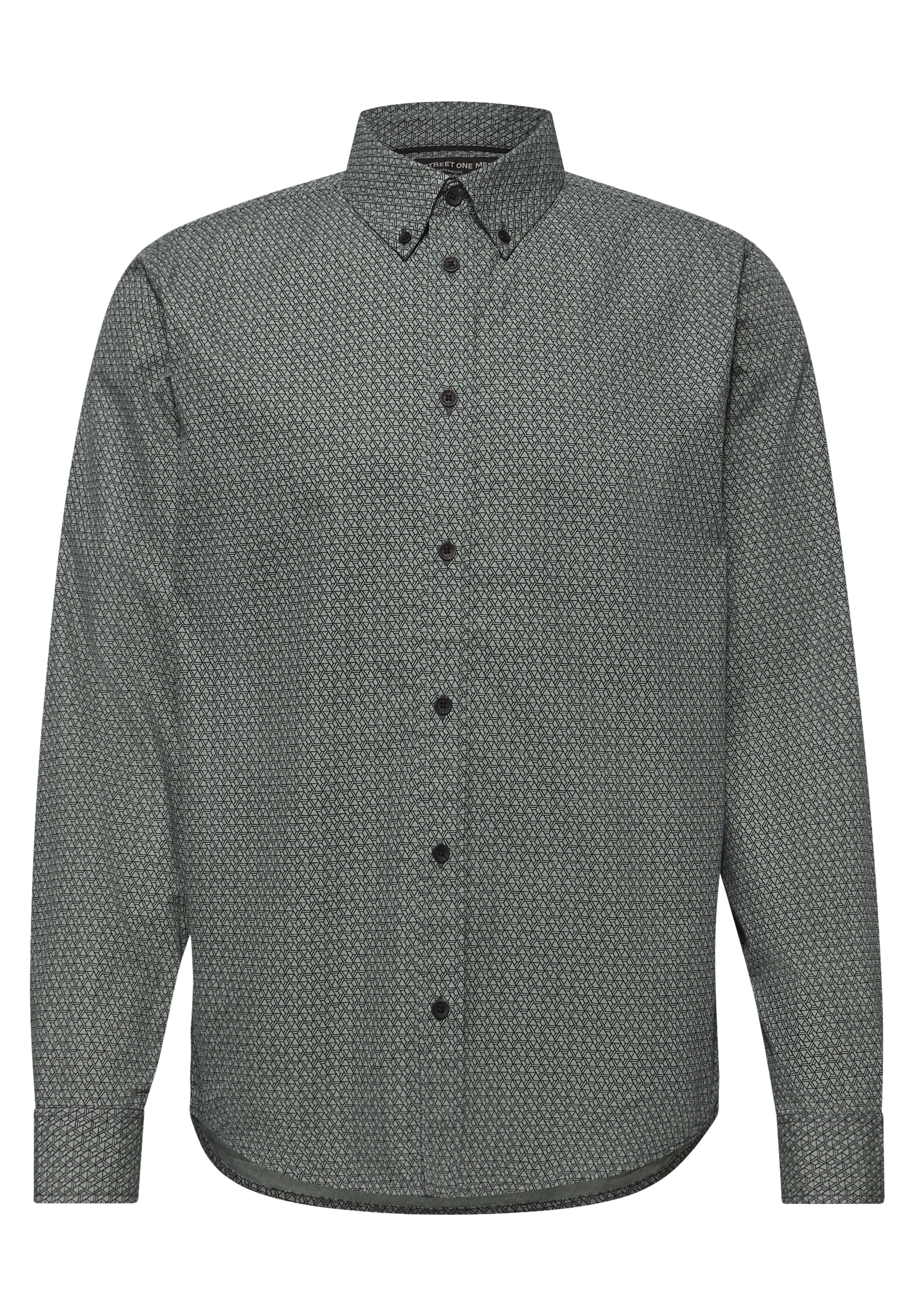 STREET ONE MEN Langarmhemd aus reiner Baumwolle