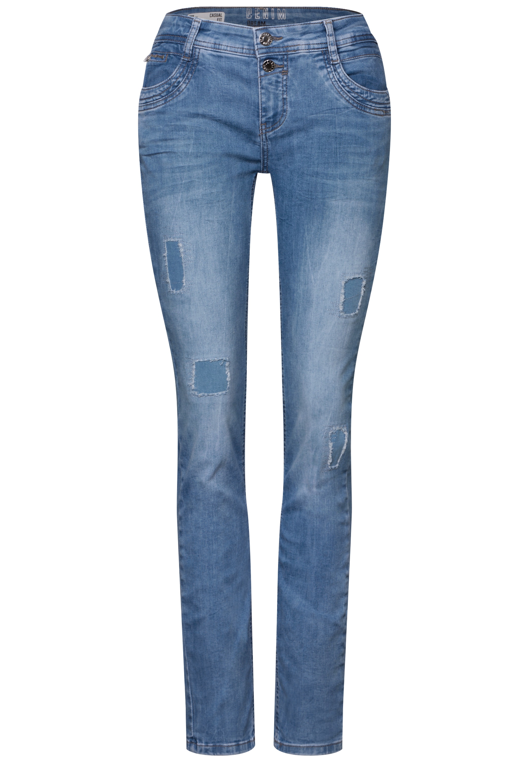 STREET ONE Comfort-fit-Jeans, Middle Waist