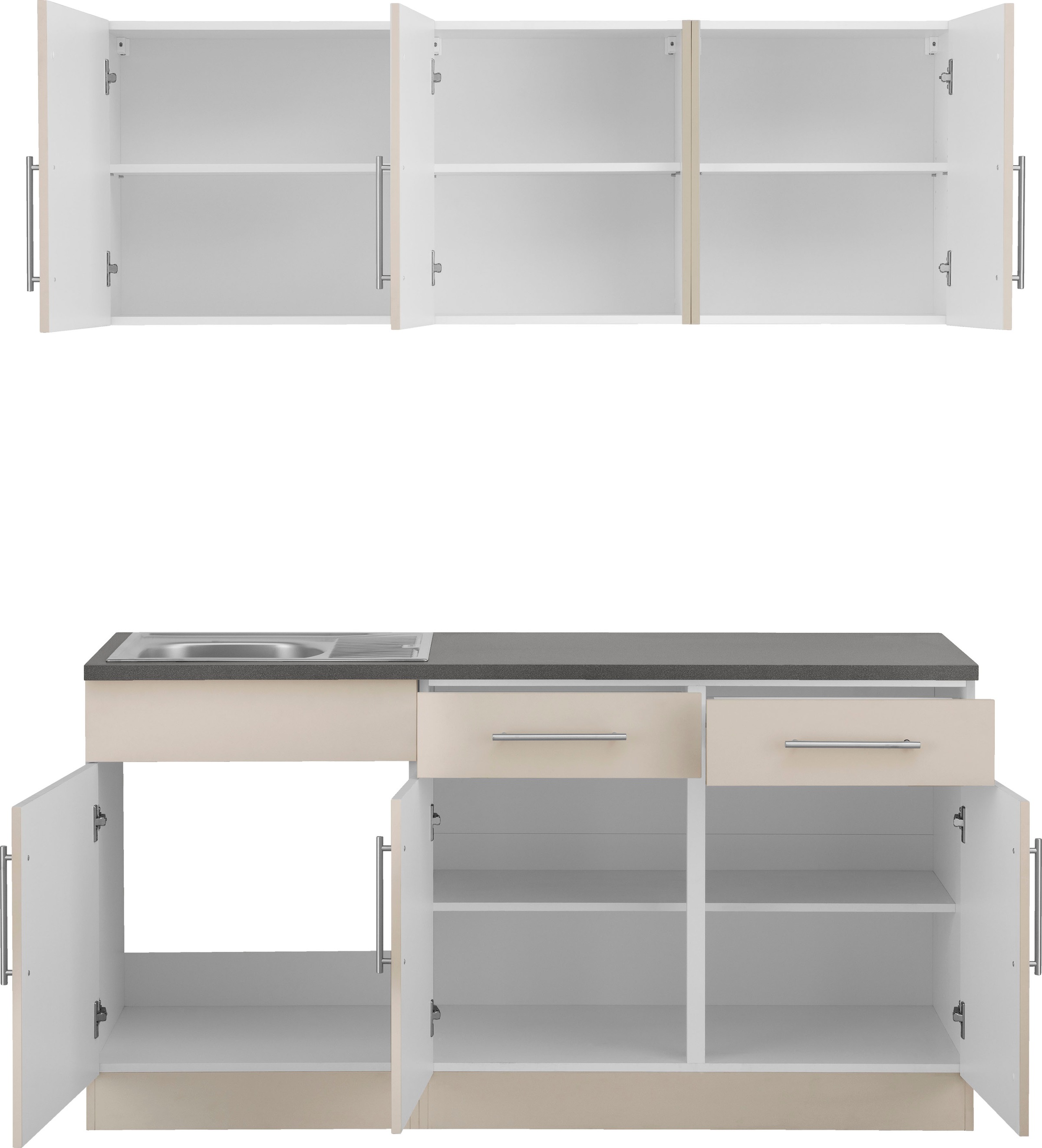 wiho Küchen Pantryküche »Cali«, ohne E-Geräte, Breite 160 cm