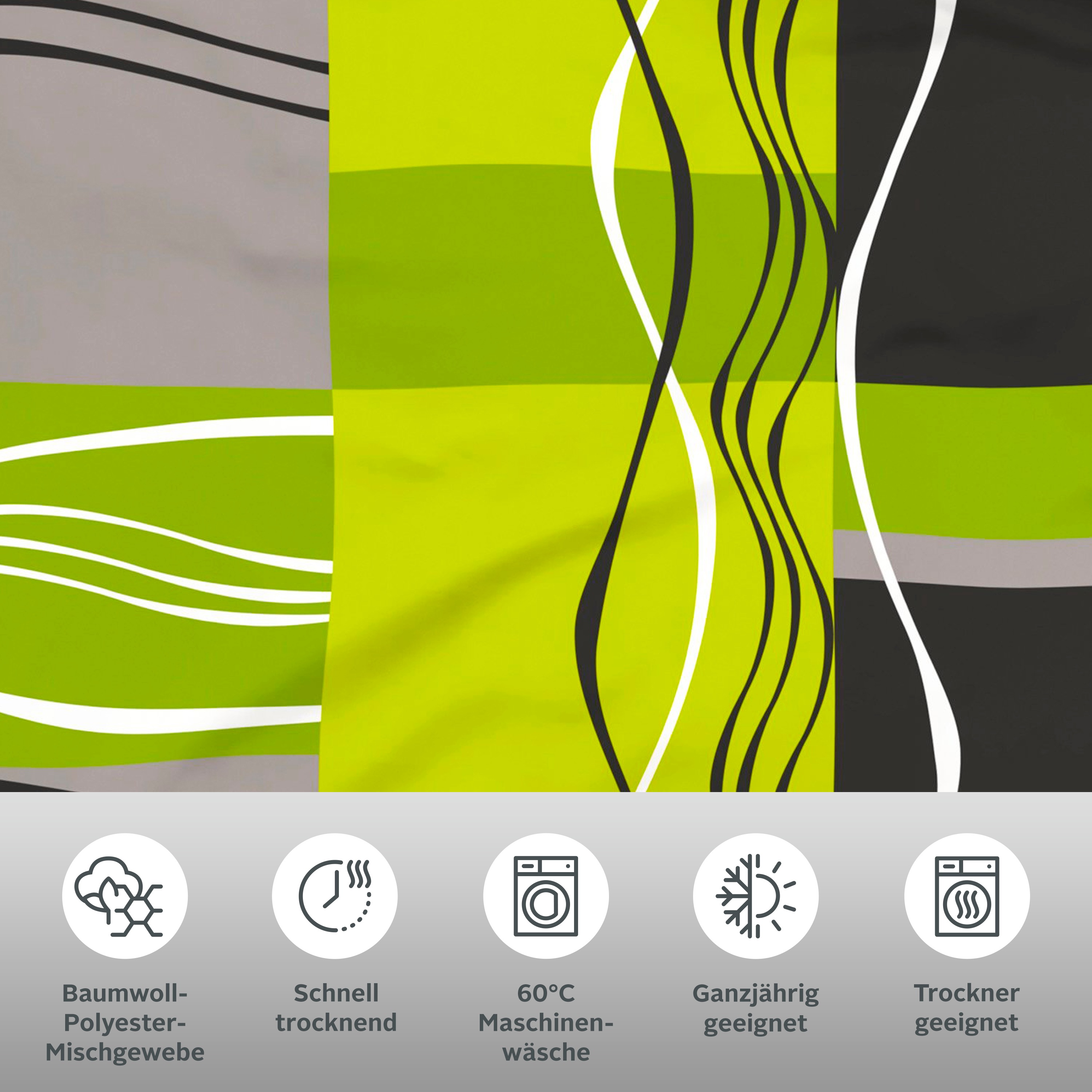 Thumbnail - my home Bettwäsche "Kelian" 2 Stk. tlg. in verschiedenen Qualitäten, gemusterte Bettwäsche