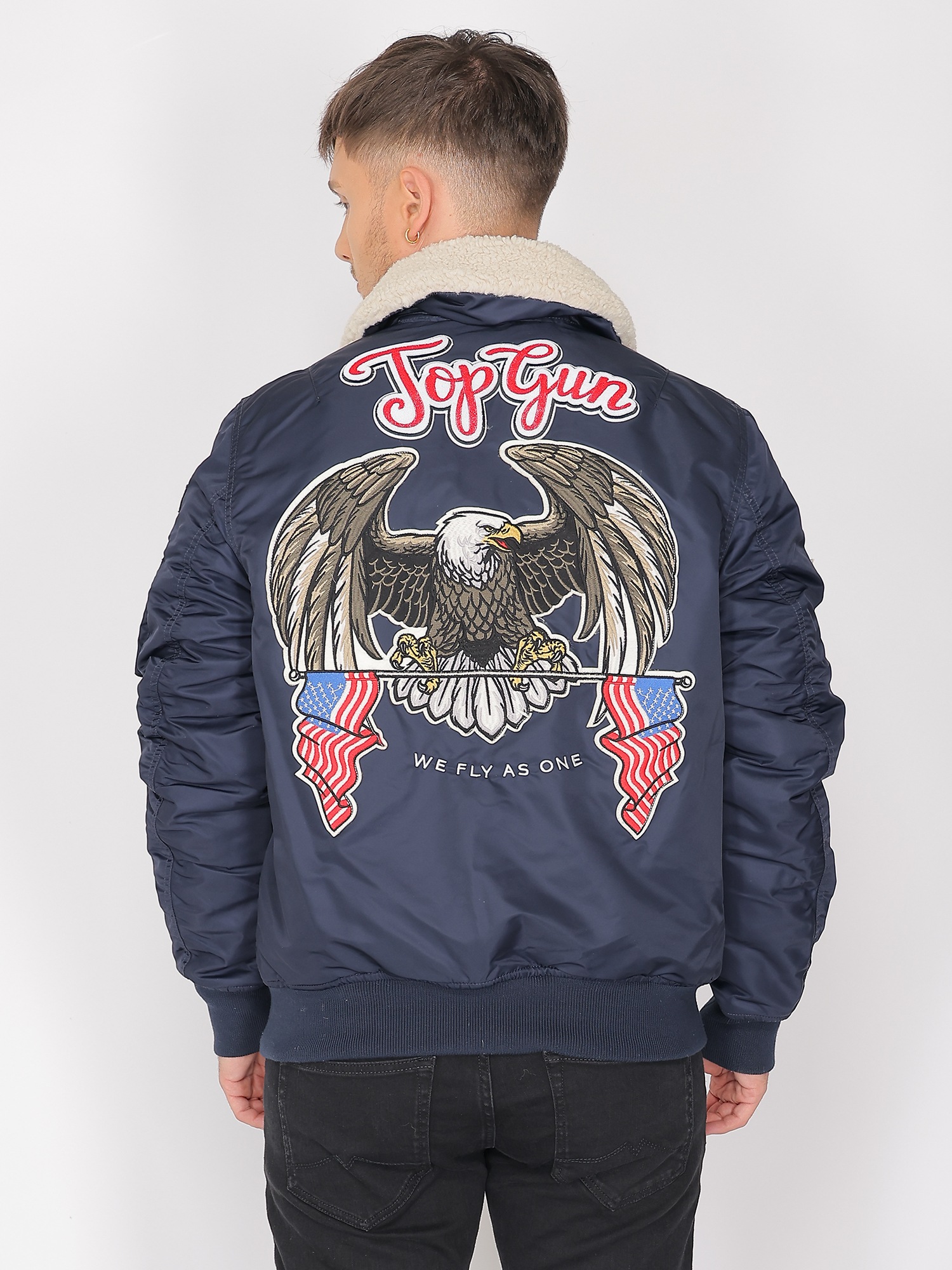 Top Gun TG23002 Men Bomber Jacket Navy 52L 3