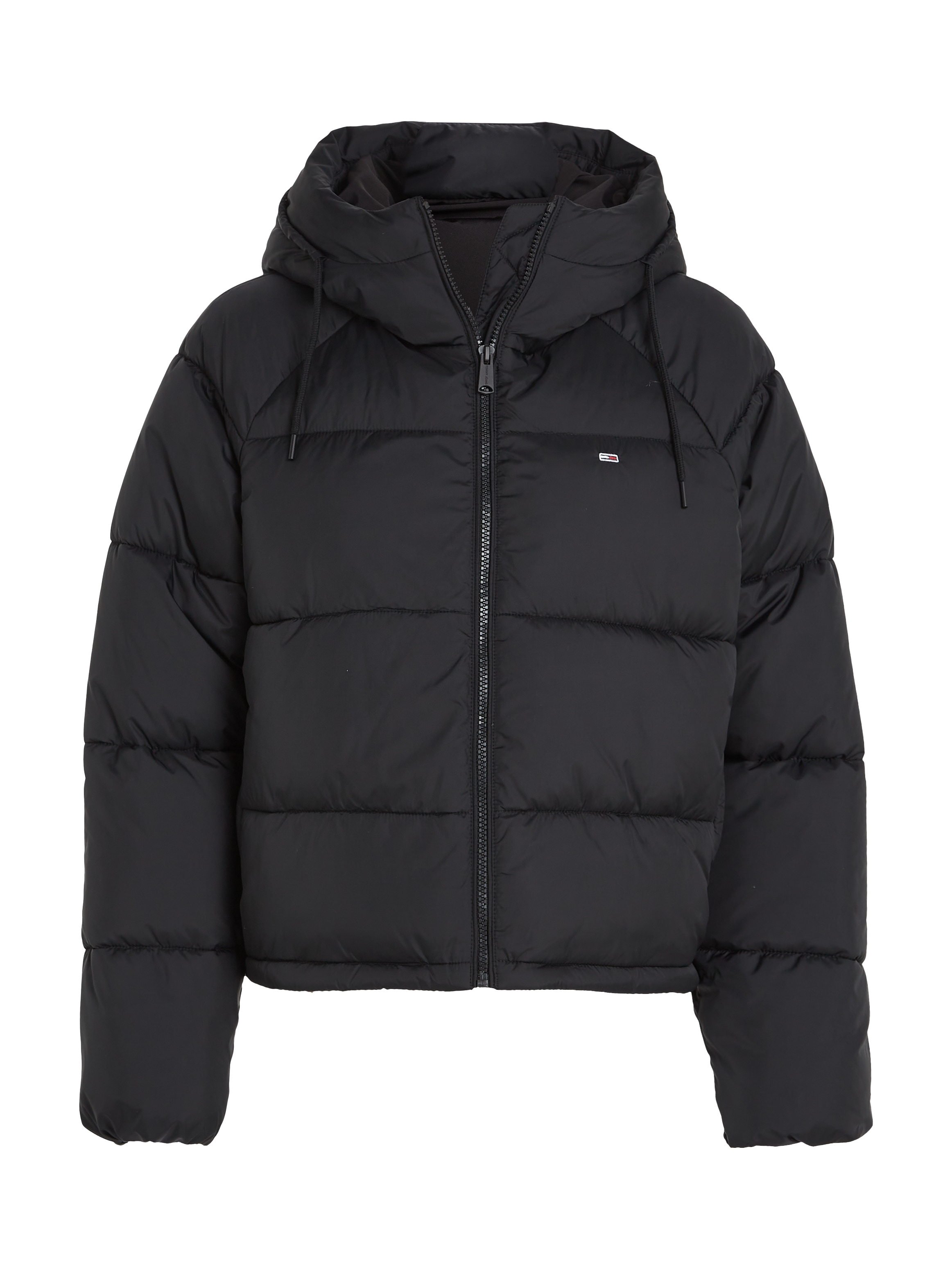 Tommy Jeans Curve Steppjacke »JW ASPEN PUFFER EXT«, mit Kapuze, mit hochschließendem Kragen, Kapuze, Leistentaschen