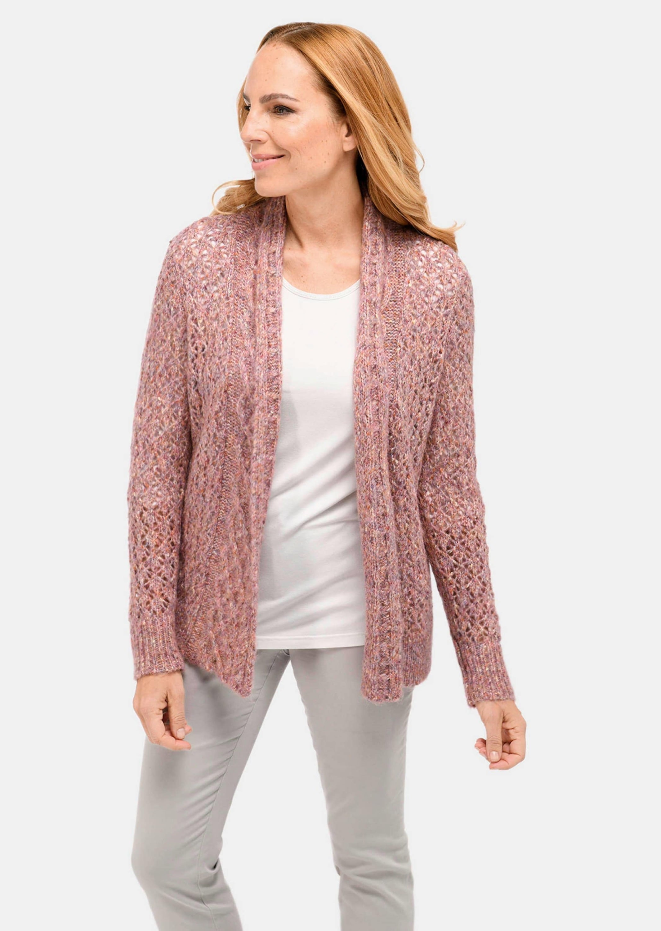 GOLDNER Strickjacke »Strickjacke Trageangenehme offene Strickjacke«