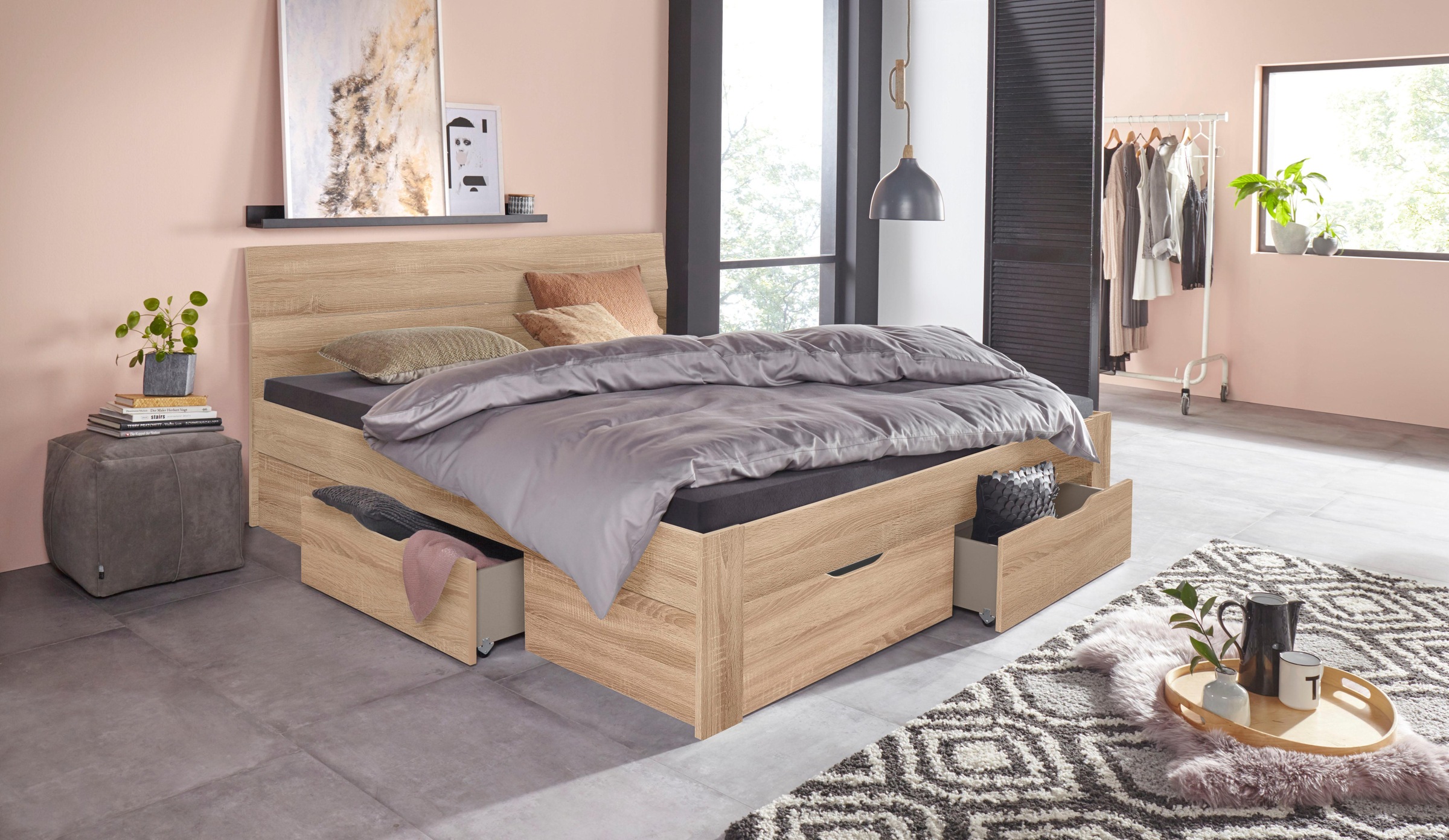 rauch Bett »Flexx«, inklusive Schubkästen