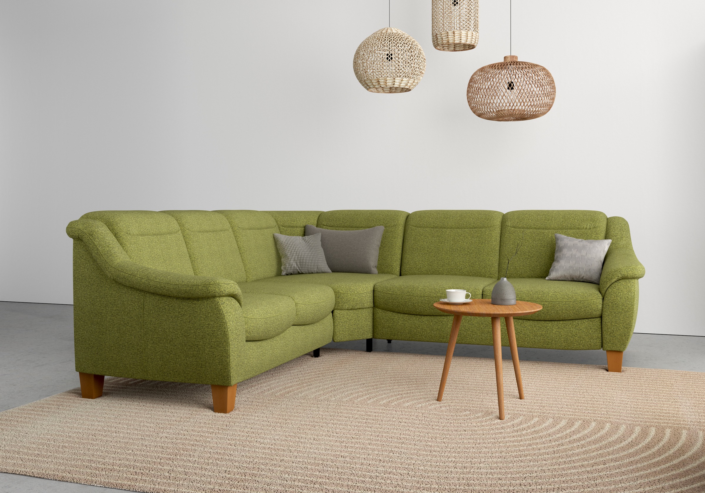 OTTO home Ecksofa "Caldera L-Form" Federkern, optional Kopfteilverstellung, Schlaffunktion & Bettkasten