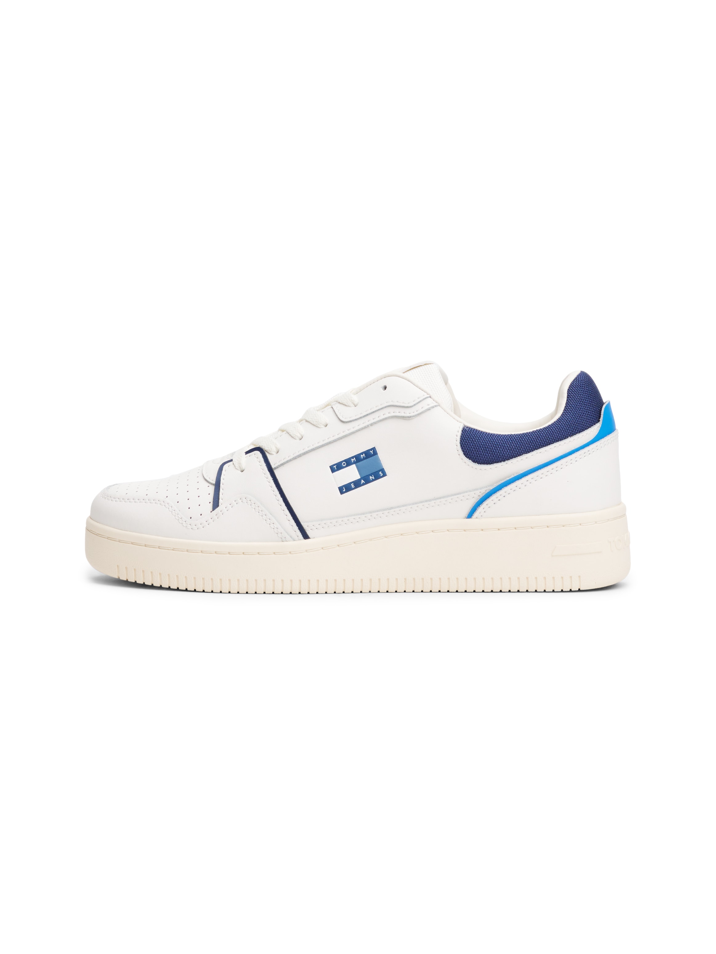 Tommy Jeans Sneaker »TJM RETRO BASKET«, Freizeitschuh, Halbschuh, Schnürer mit Kontrast-Details