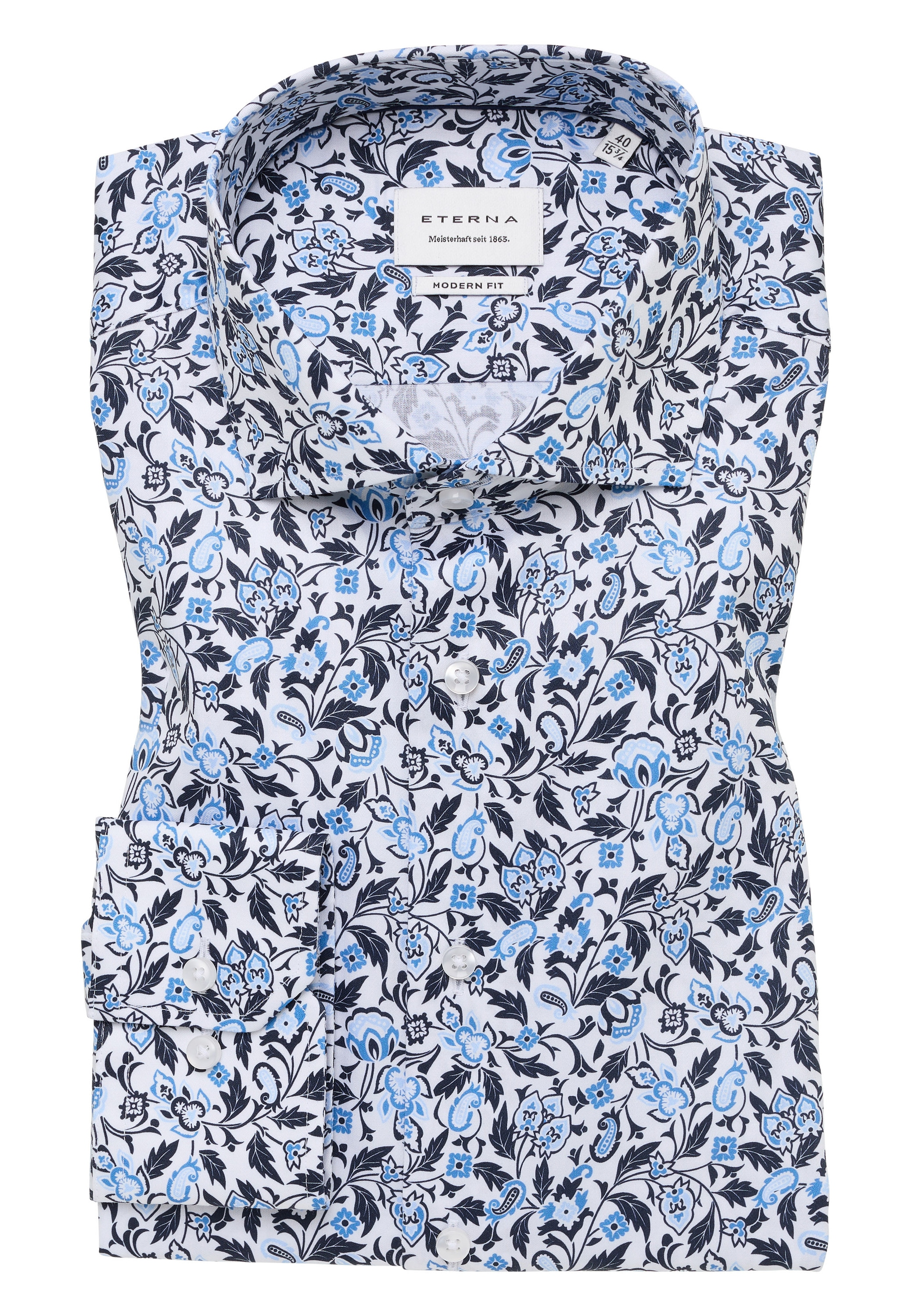Eterna Langarmhemd »MODERN FIT«, NON IRON (bügelfrei)