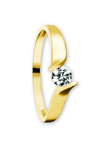 ONE ELEMENT Goldring »Zirkonia Ring aus 333 Gelbgold« kaufen