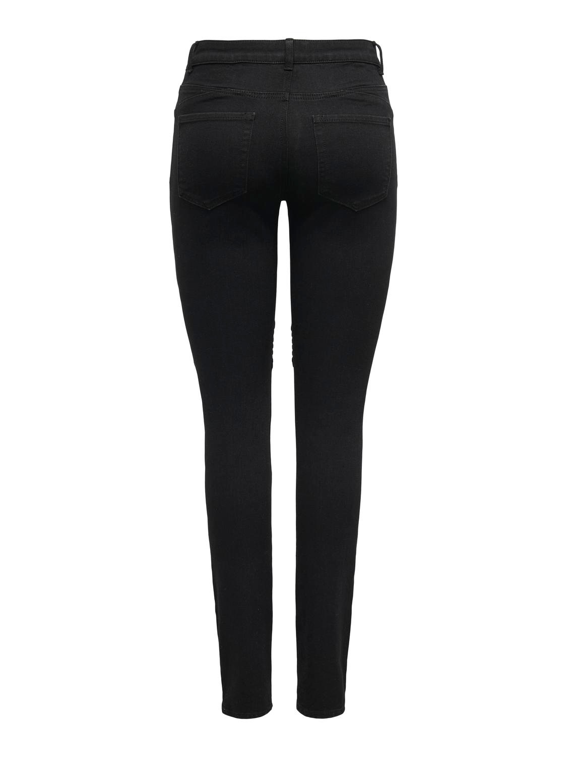 ONLY Skinny-fit-Jeans "ONLHUSH MID WAIST SK POC BIKER PIM DNM", mit Biker D günstig online kaufen