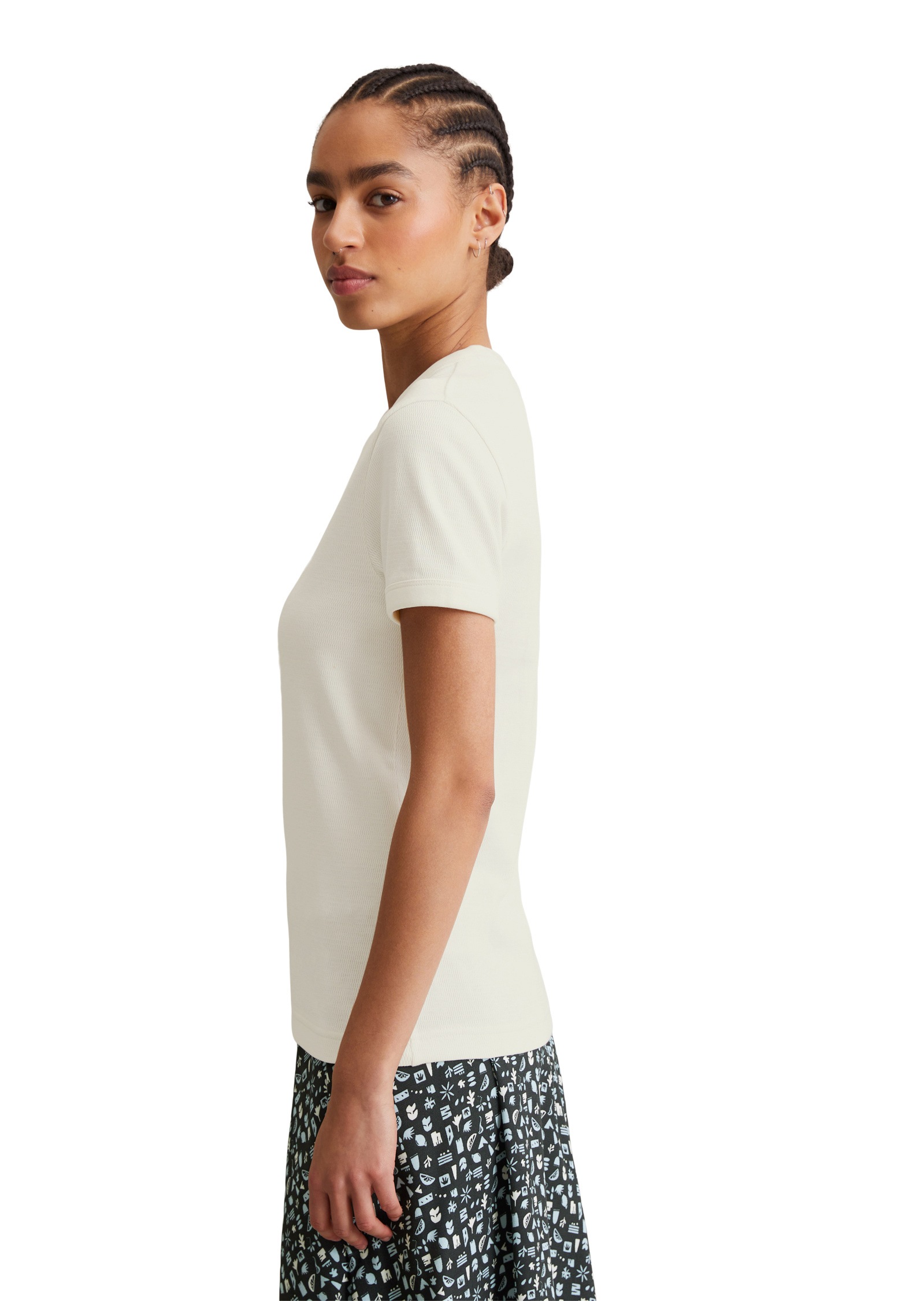 Marc OPolo DENIM T-Shirt "aus Eyelet-Single-Jersey" günstig online kaufen