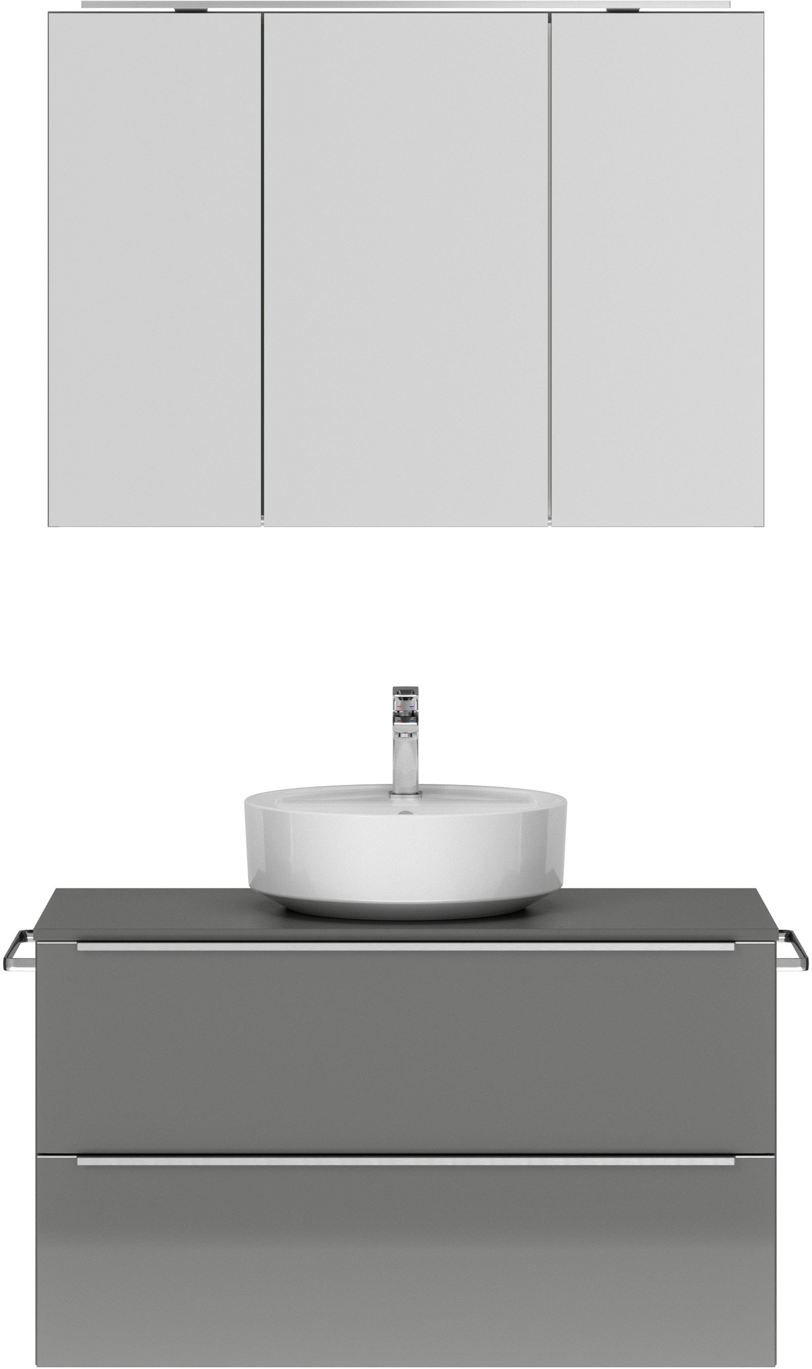 nobilia Badmöbel-Set "Alvene" vormontiert, mit Soft-Close, 2 Stk. tlg. günstig online kaufen