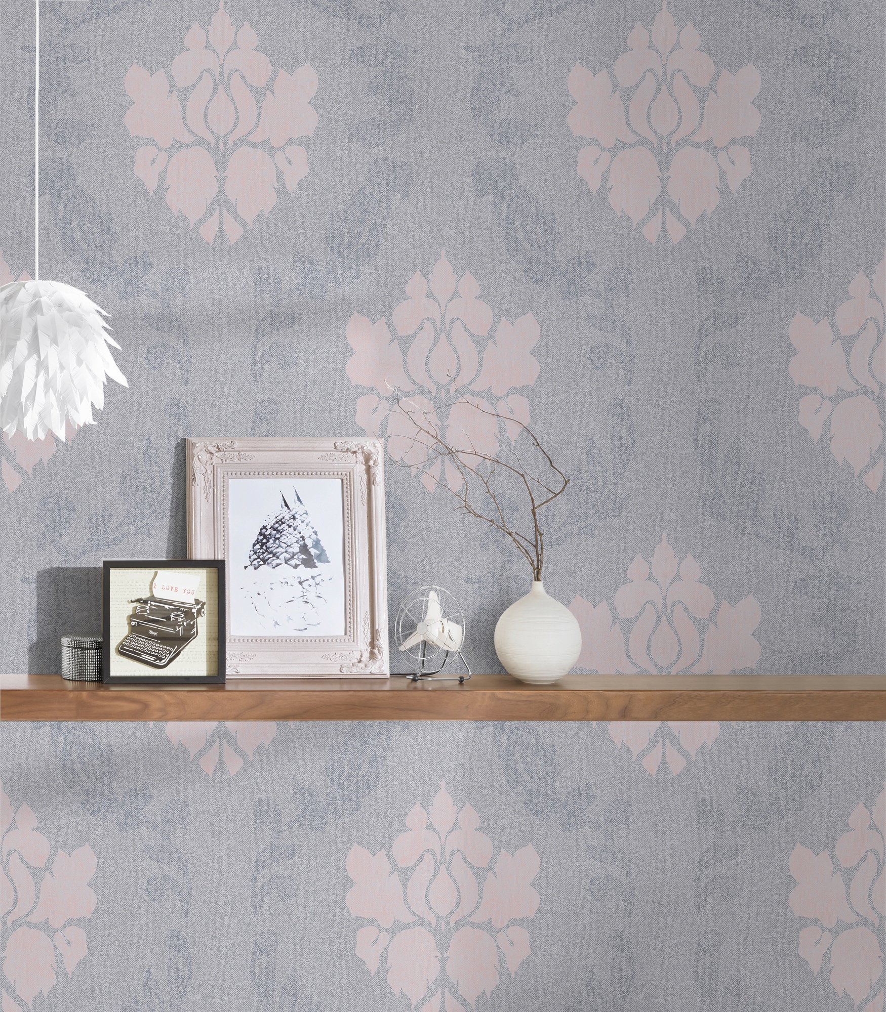 A.S. Création Vliestapete »New Elegance«, Barock-ornamental-gemustert, Ornament Tapete Barock Tapeten Wohnzimmer Schlafzimmer Küche Flur Büro
