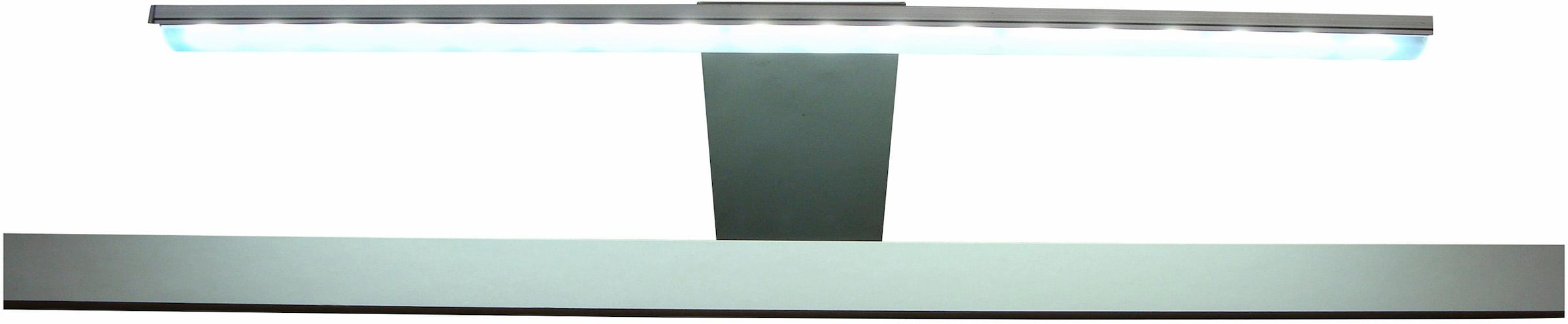 trendteam LED Spiegelleuchte, 18 flammig, Leuchtmittel LED-Board | LED fest integriert, Aufsatzleuchte, 37x18x13 cm in Kaltweiß mit Schalter u. Steckdosenbox