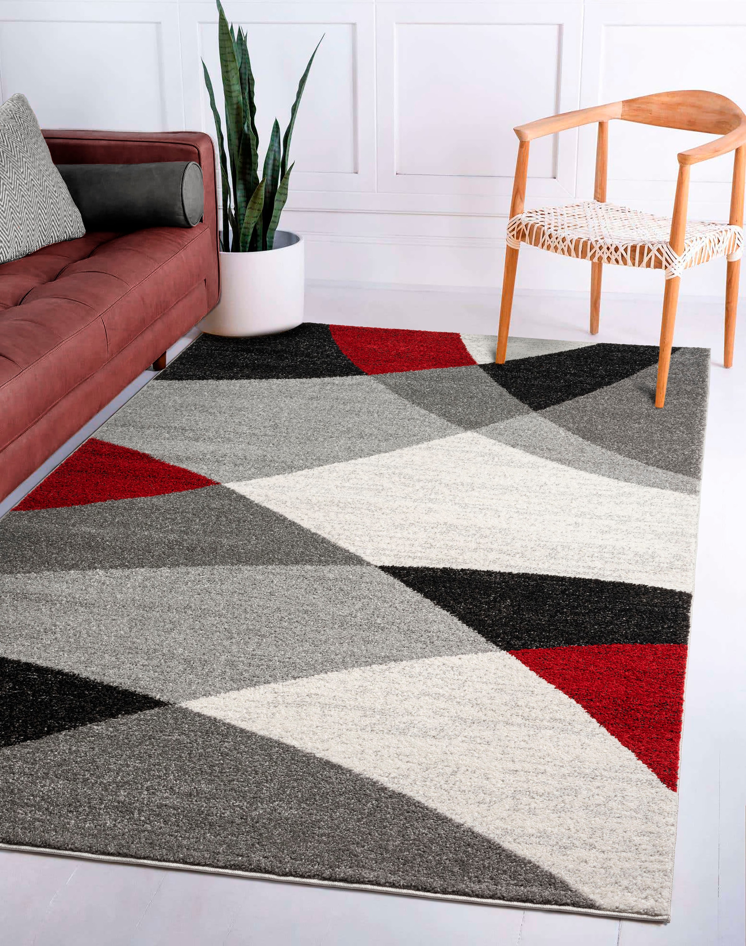 merinos Teppich »Thales 6100«, rechteckig, 10 mm Höhe, Kurzflorteppich mit Konturenschnitt, Wohnzimmer