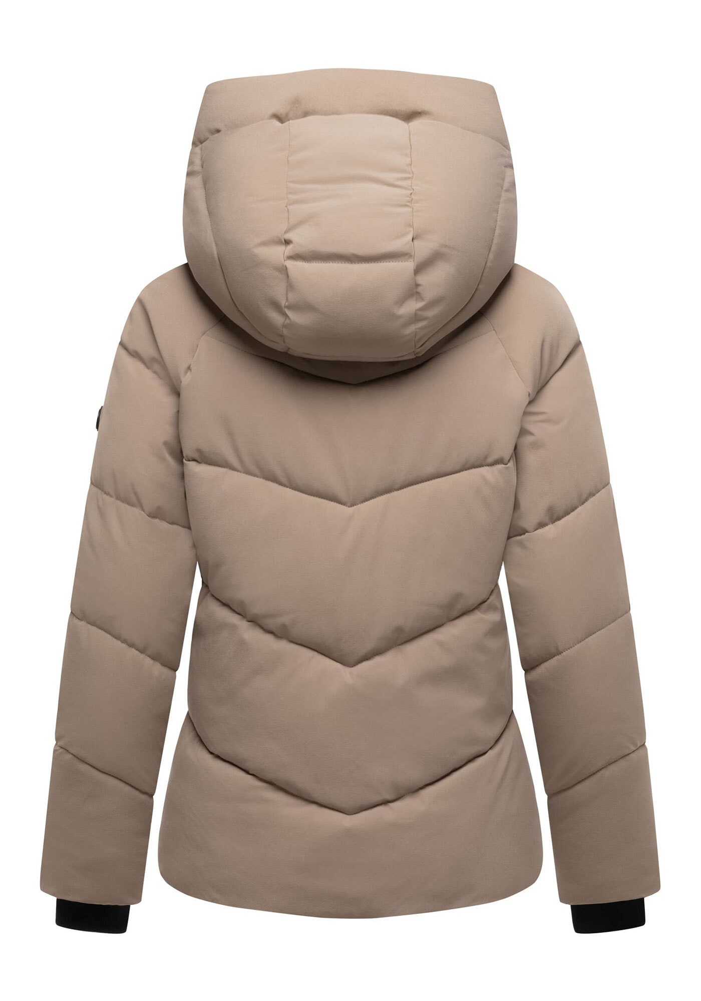Marikoo Winterjacke »Kwamee«, Schräg gesteppte Winterjacke mit fester Kapuze