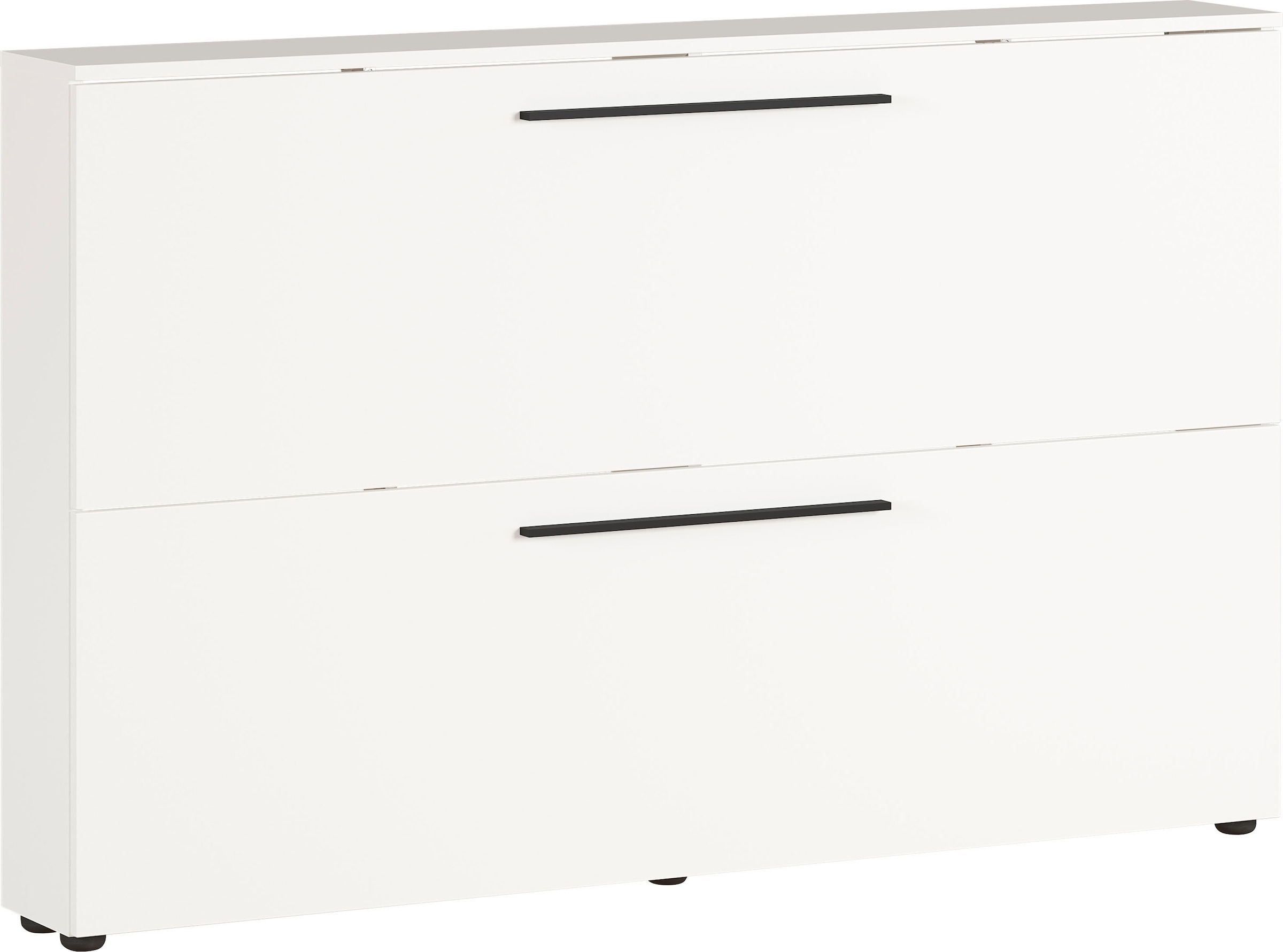 GERMANIA Schuhschrank "Utah Schuhschrank in 2 Breiten, mit 2 oder 3 Klappen" Tiefe: 19cm, ideal für schmale Flure, Metallschuhkörbe,Made in Germany