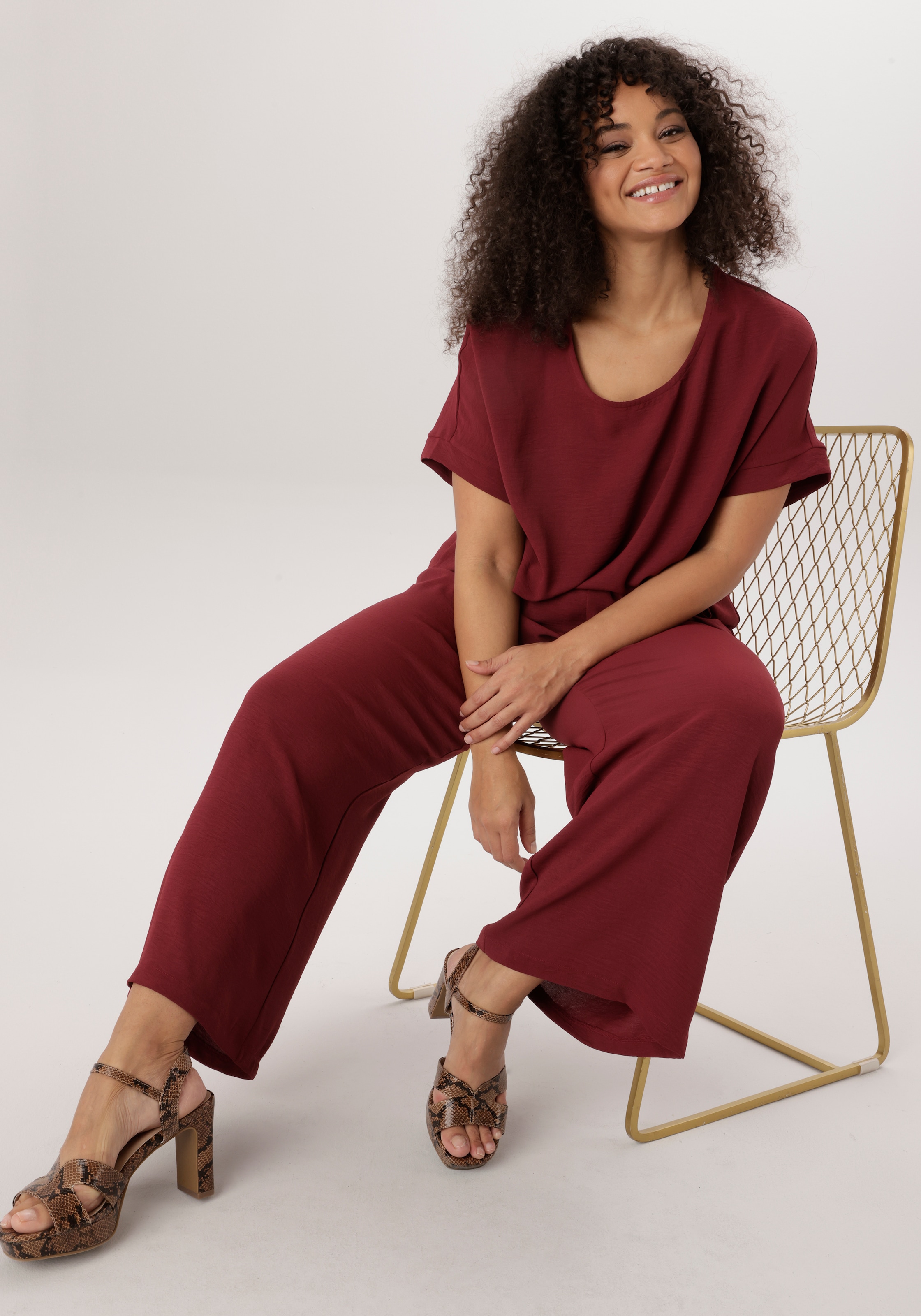 Aniston PLUS Schlupfbluse in weicher Pique-Qualität - NEUE KOLLEKTION