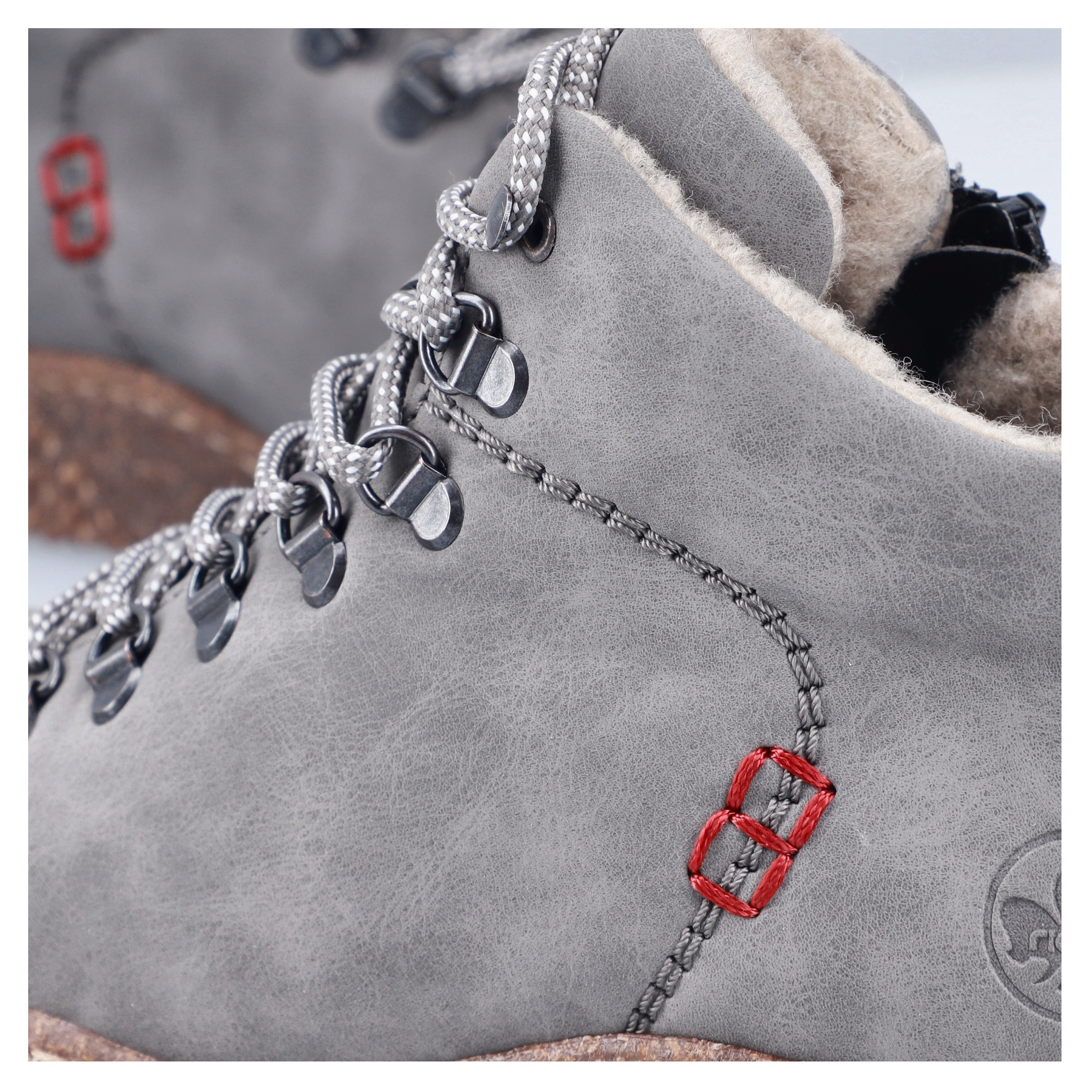 Rieker Winterboots, Schnürboots, Stiefelette, Profilsohle, mit Anziehlasche