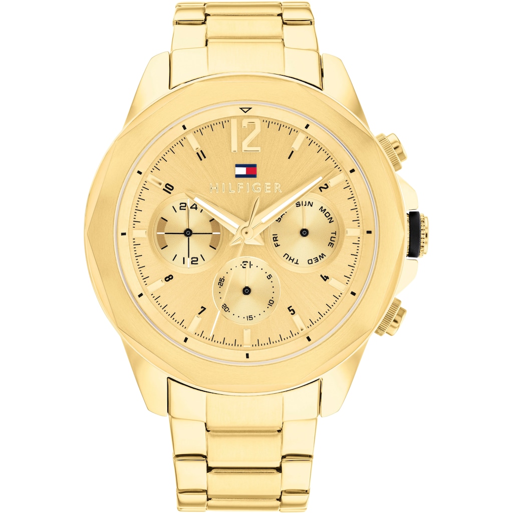 Tommy Hilfiger Multifunktionsuhr »SPORT, 1792060«, Quarzuhr, Armbanduhr, Herrenuhr, Datum, 12/24-Std.-Anzeige, analog