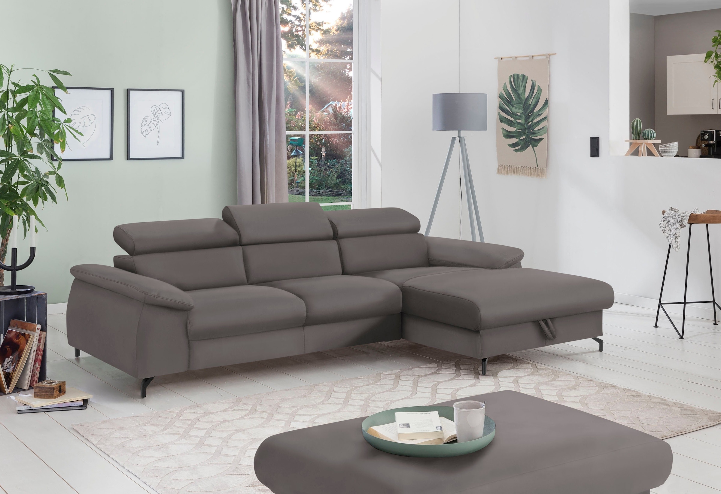 COTTA Polstergarnitur "Komaris L-Form", (Set), Set bestehend aus: Ecksofa m günstig online kaufen