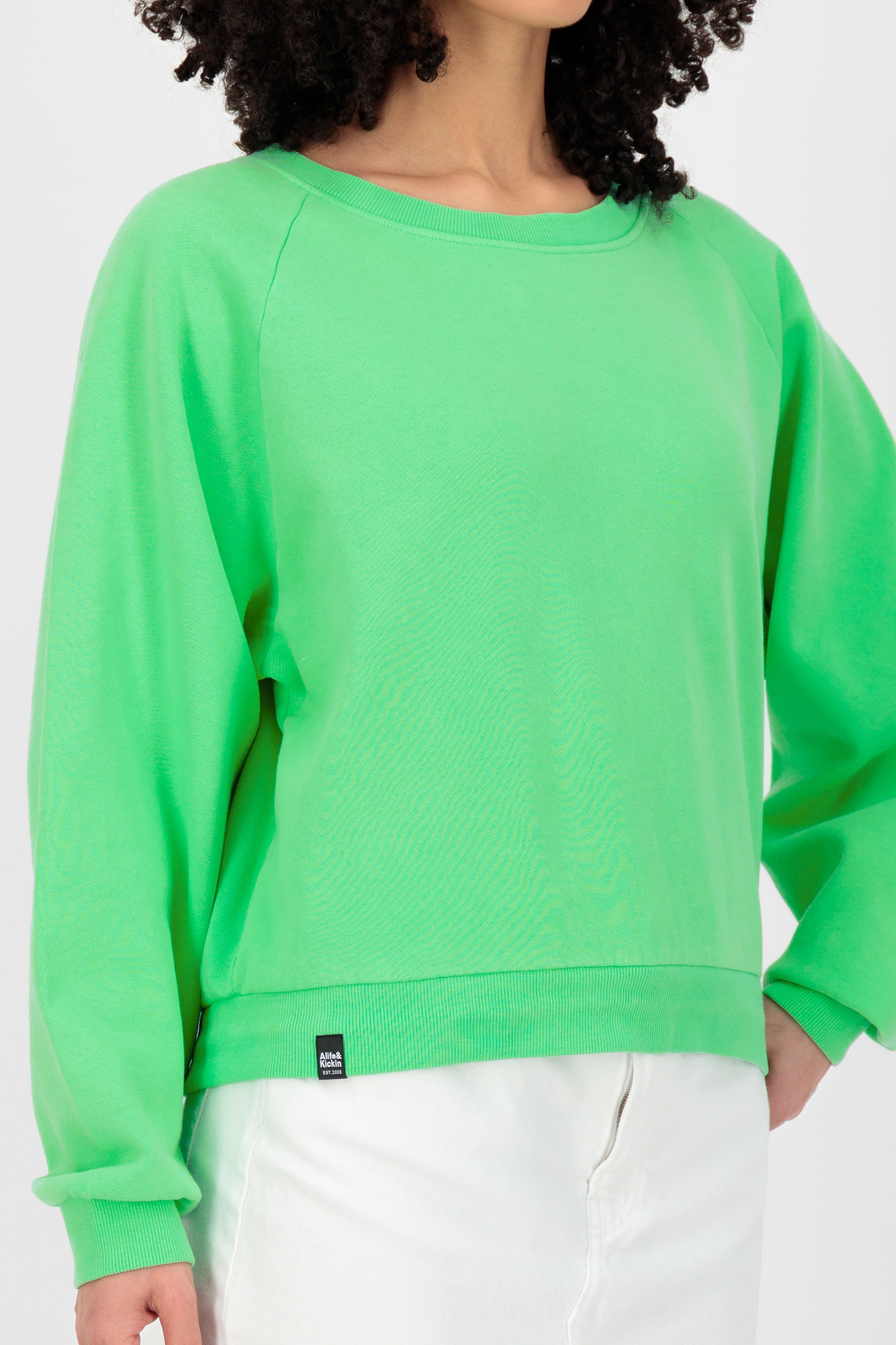 Alife & Kickin Sweatshirt »Damen TeonaAK A«, Basic Pullover mit Rundhalsausschnitt