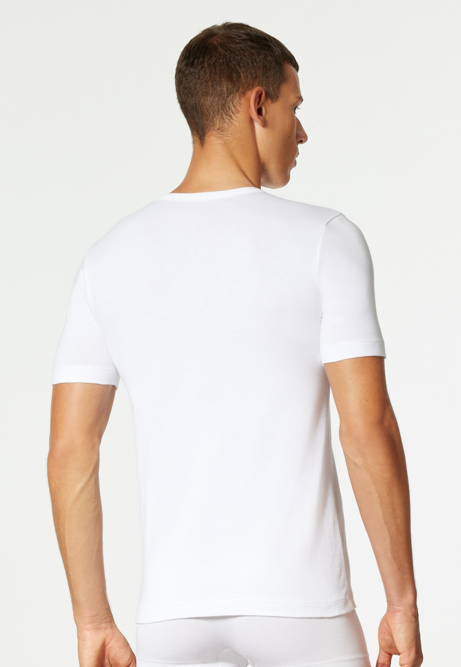 uncover by SCHIESSER V-Shirt »UNCOVER Cotton«, (2er Pack), V-Neck, Kurzarm, Multipack, Cotton-Mix, elastisch