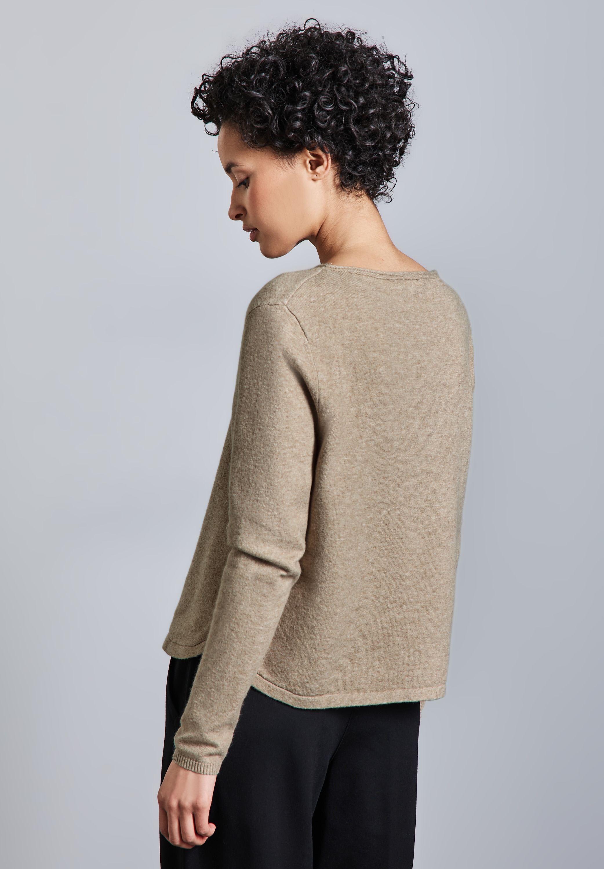 STREET ONE Strickpullover, mit U-Boot-Ausschnitt