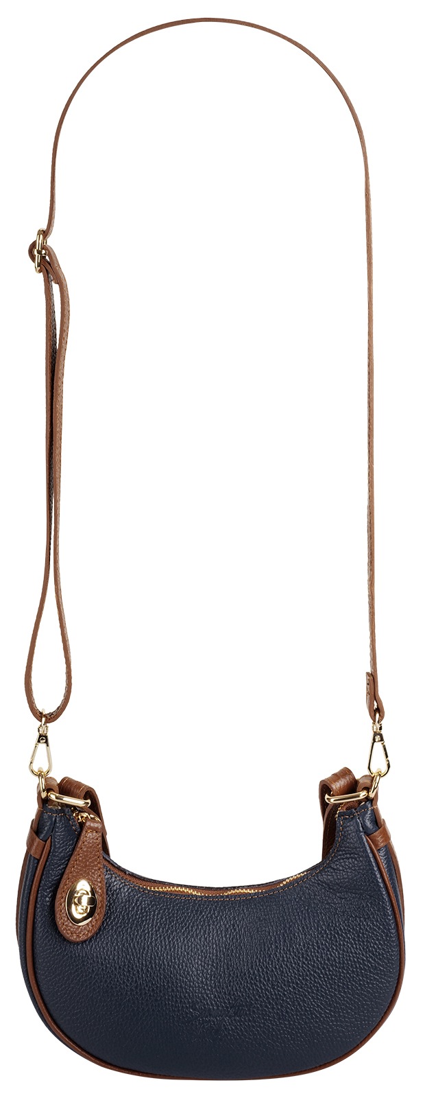 Samantha Look Henkeltasche echt Leder, Made in Italy