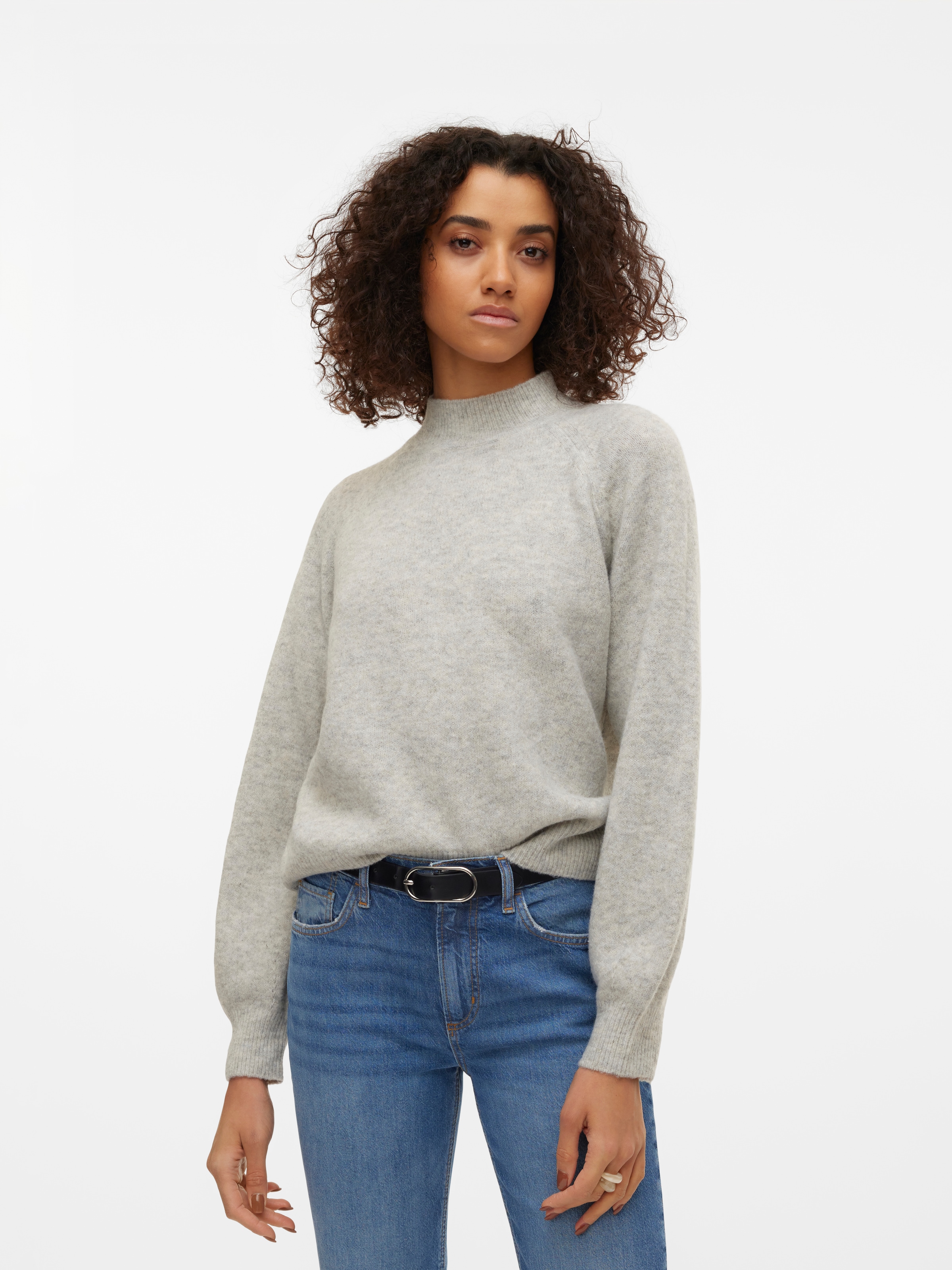 Vero Moda Strickpullover "VMLEAF LS HIGH NECK PULLOVER ENT" günstig online kaufen