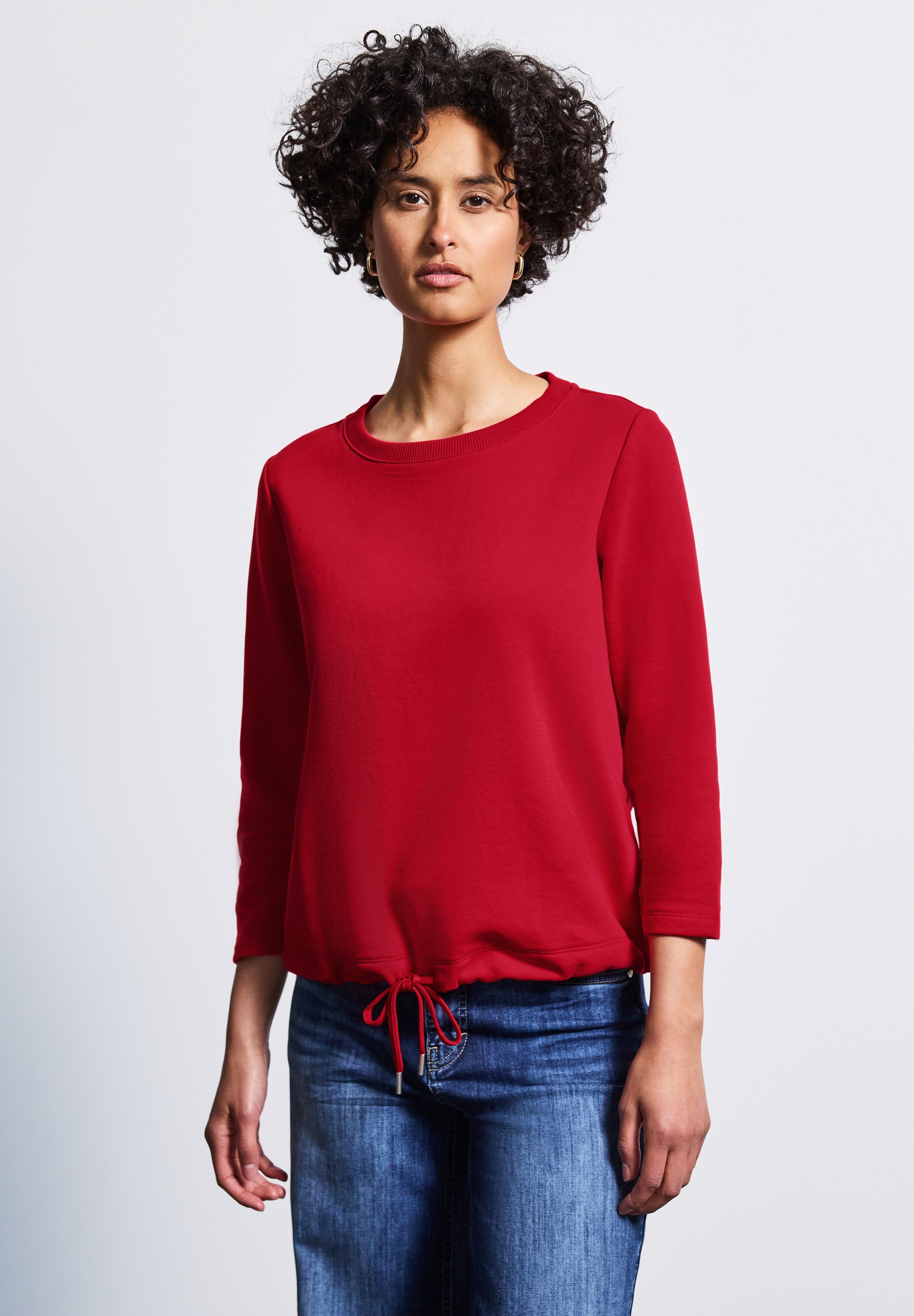 STREET ONE Sweatshirt mit elastischem Materialmix günstig online kaufen