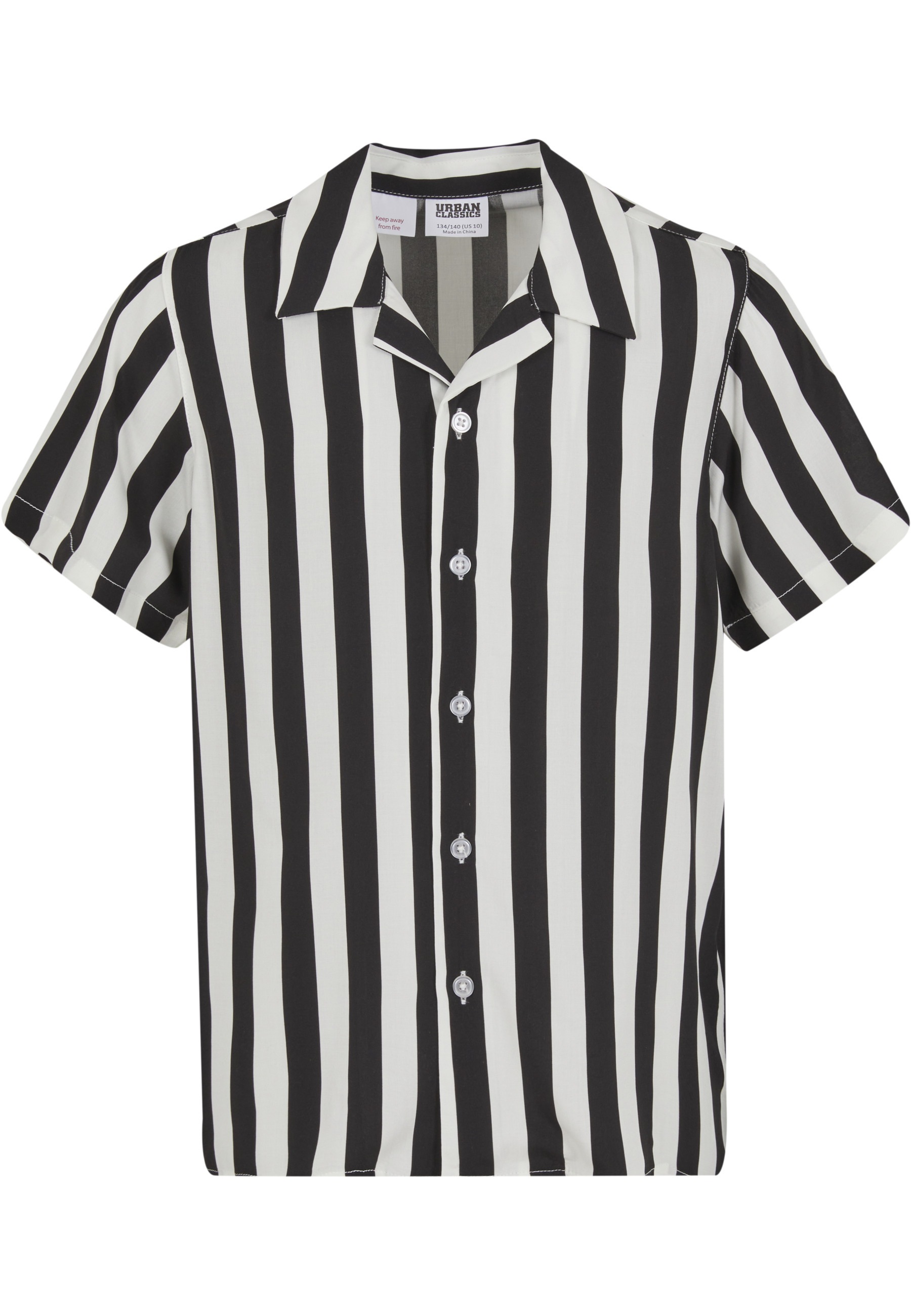 URBAN CLASSICS Kurzarmshirt »Urban Classics Boys Viscose AOP Resort Shirt« 1